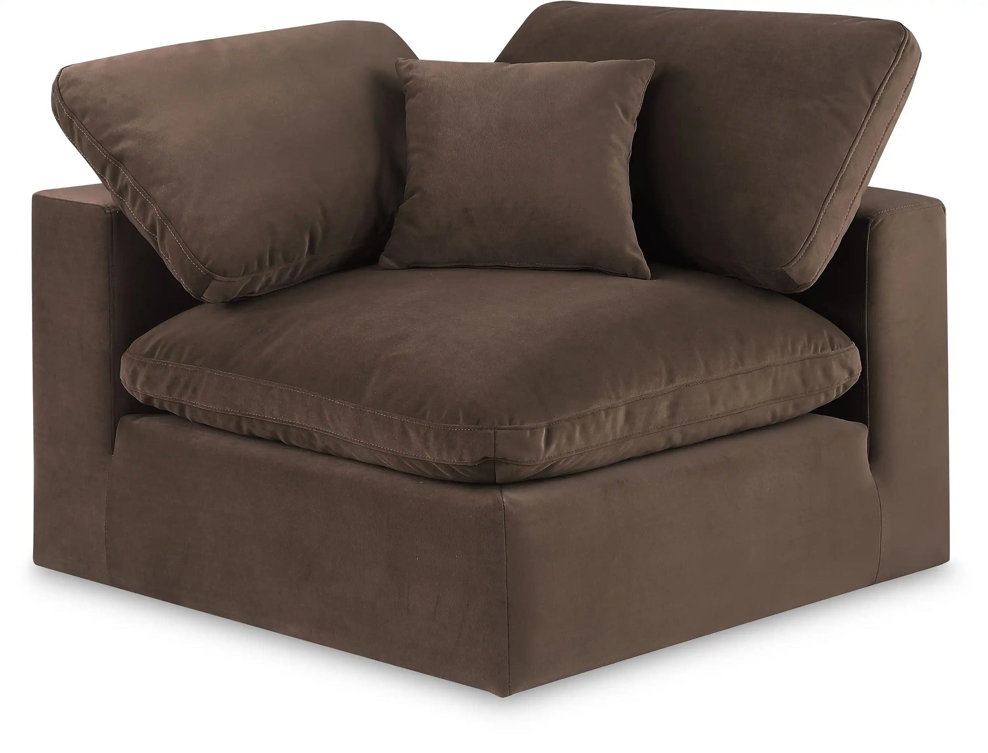 Comfy - Velvet Corner Chair - Best Buy Furniture