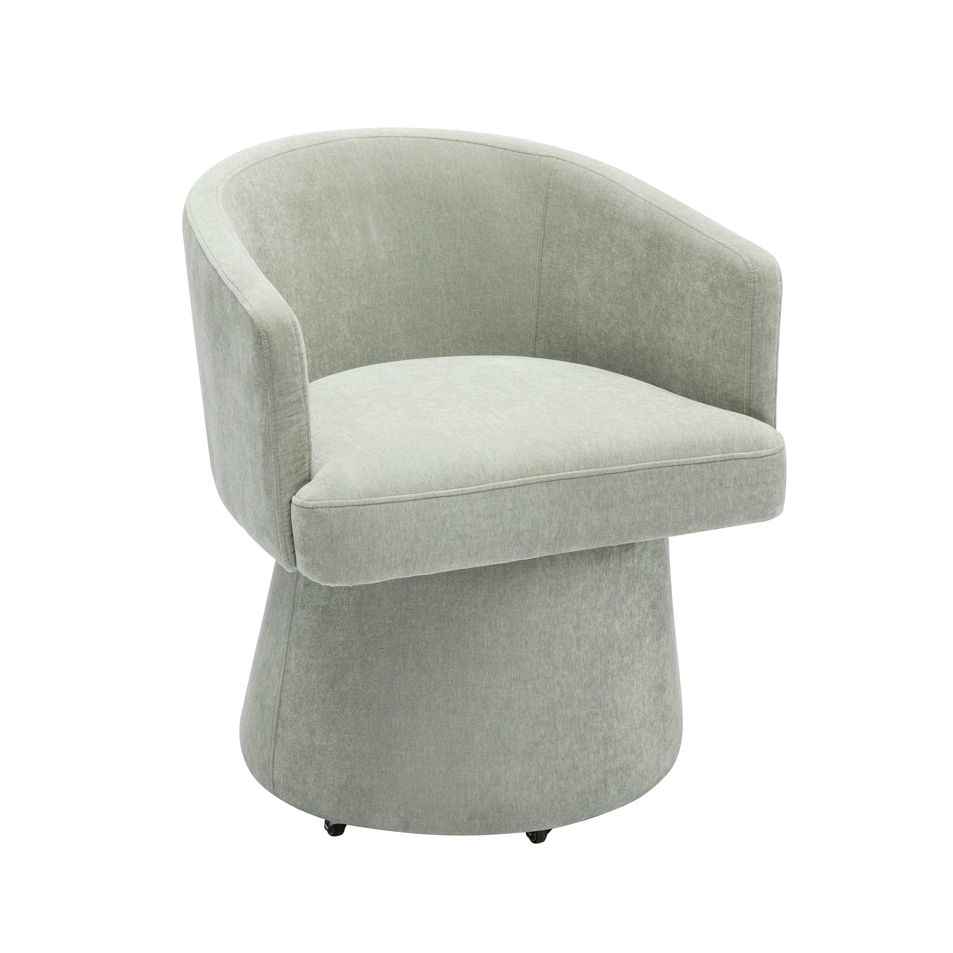 Kristen - Upcycled Chenille Rolling Desk Chair - Best Buy Furniture