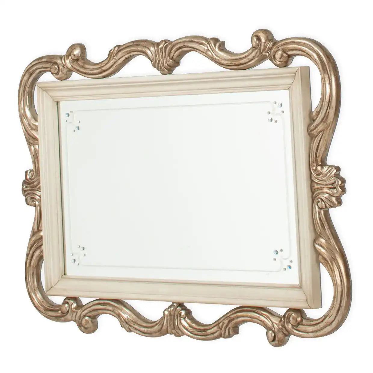 Platine de Royale - Wall Mirror - Champagne - Best Buy Furniture