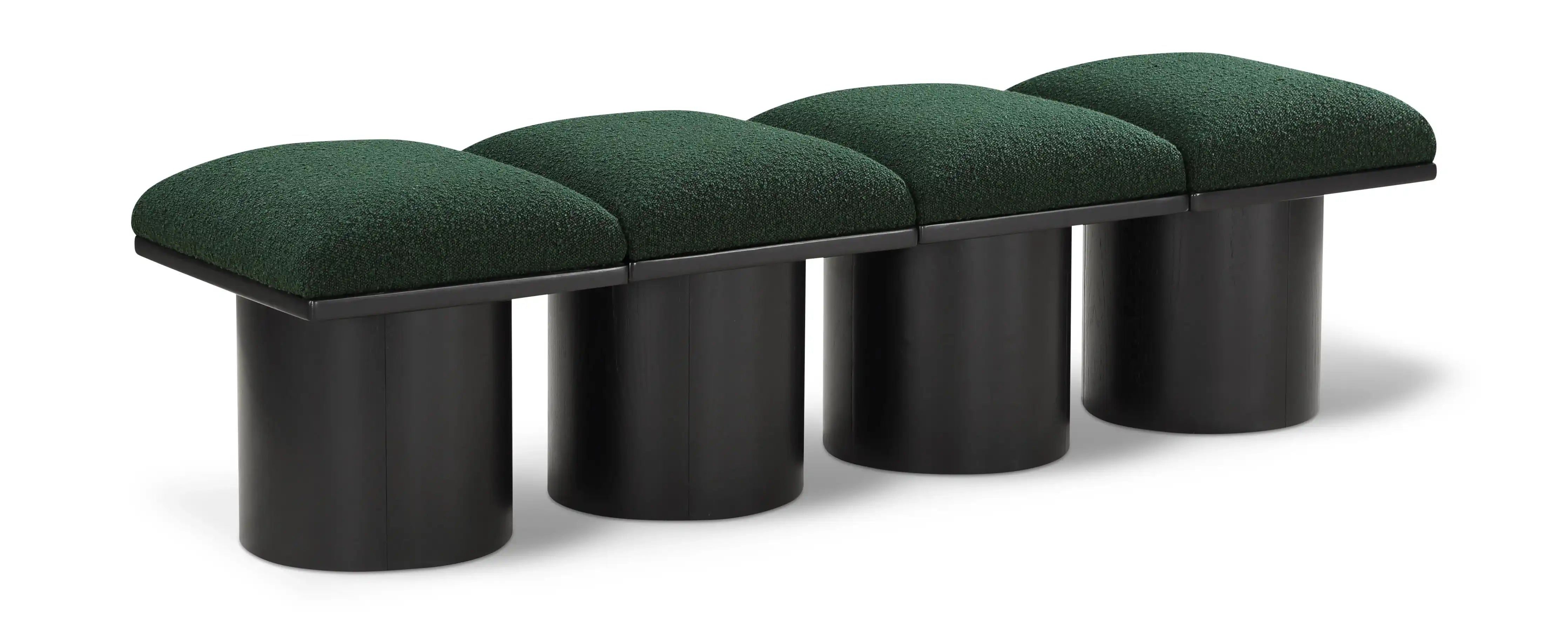 Pavilion - 4 Piece Modular Bench With Black Base - Best Buy Furniture
