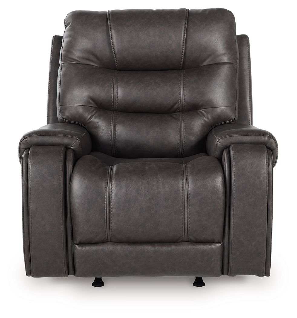 Femley - Rocker Recliner - Smoke - Best Buy Furniture