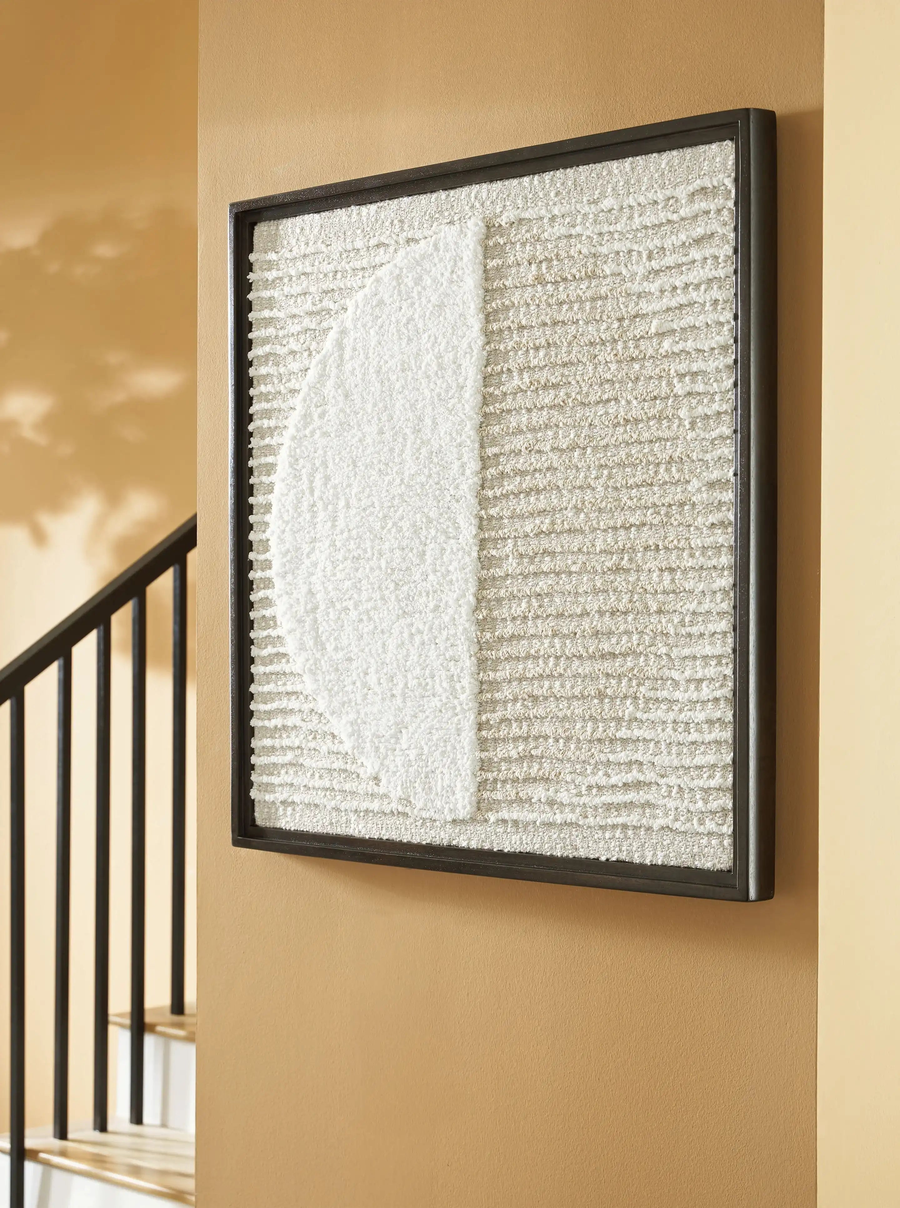 Bachard - Wall Decor - Tan / White - Best Buy Furniture