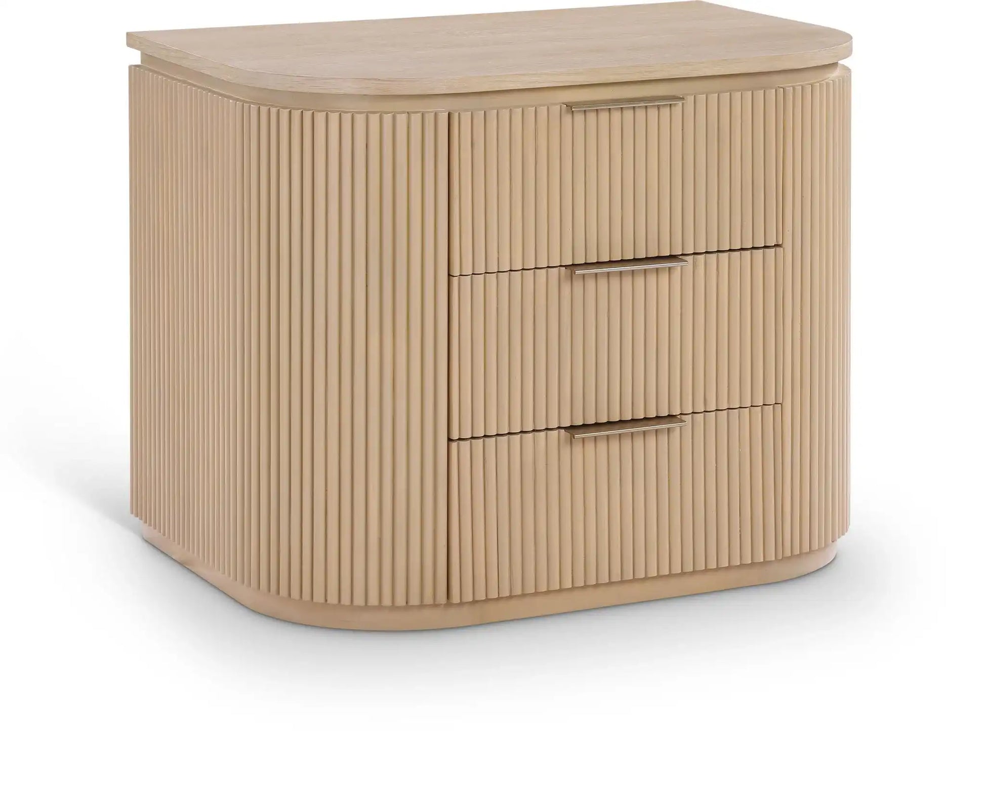 Astrid - Solid Wood And Oak Veneer Nightstand - Best Buy Furniture