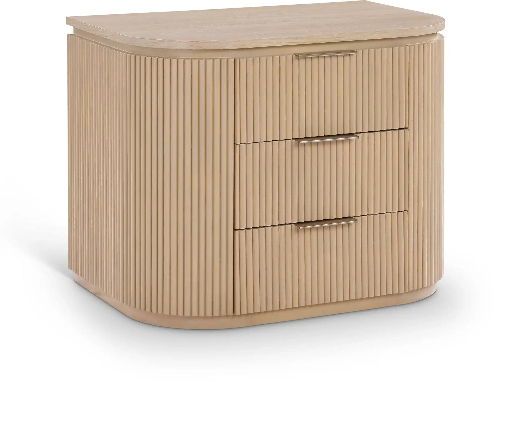 Astrid - Solid Wood And Oak Veneer Nightstand - Best Buy Furniture