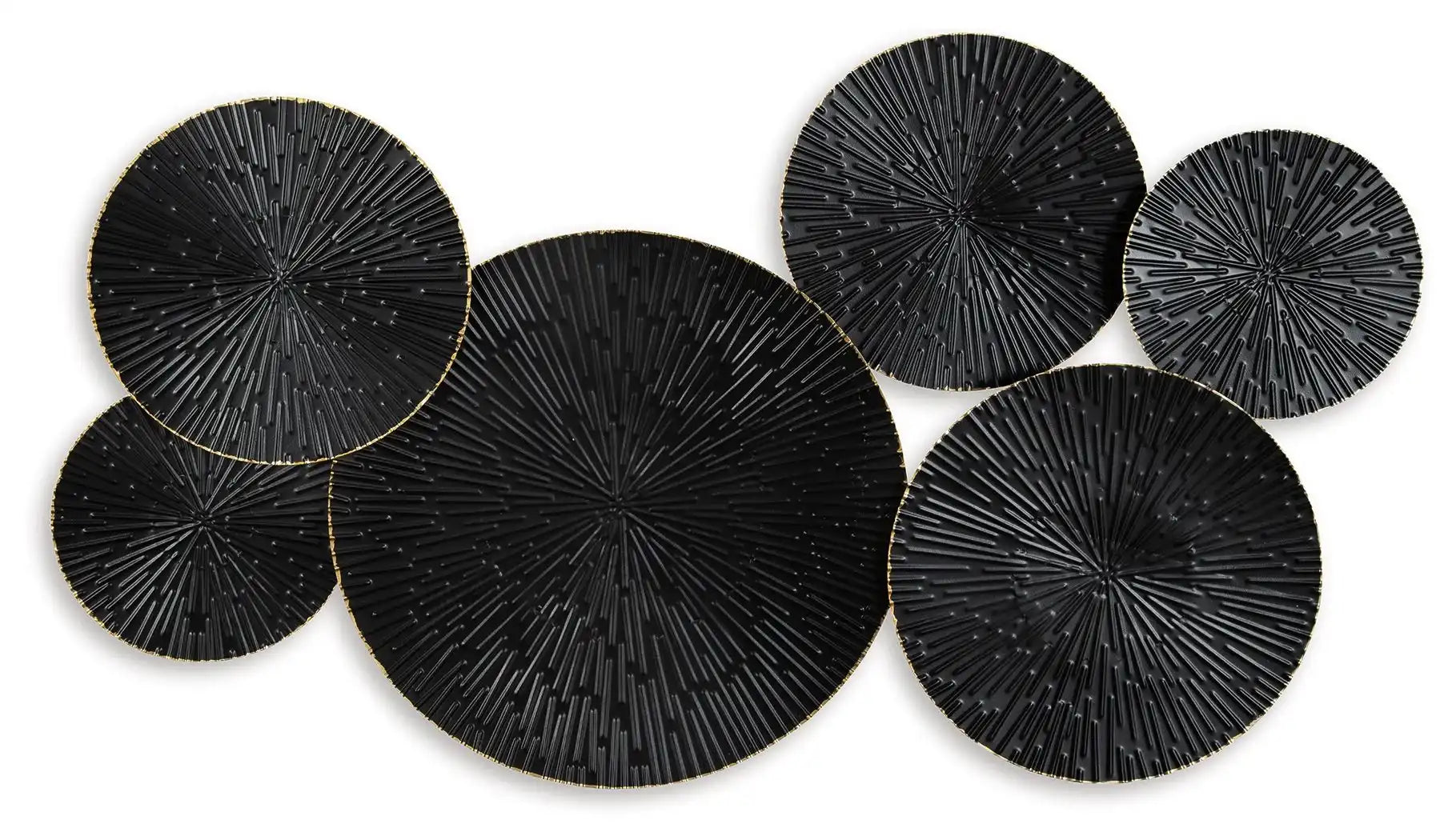 Rhetlen - Wall Decor - Black / Gold Finish - Best Buy Furniture