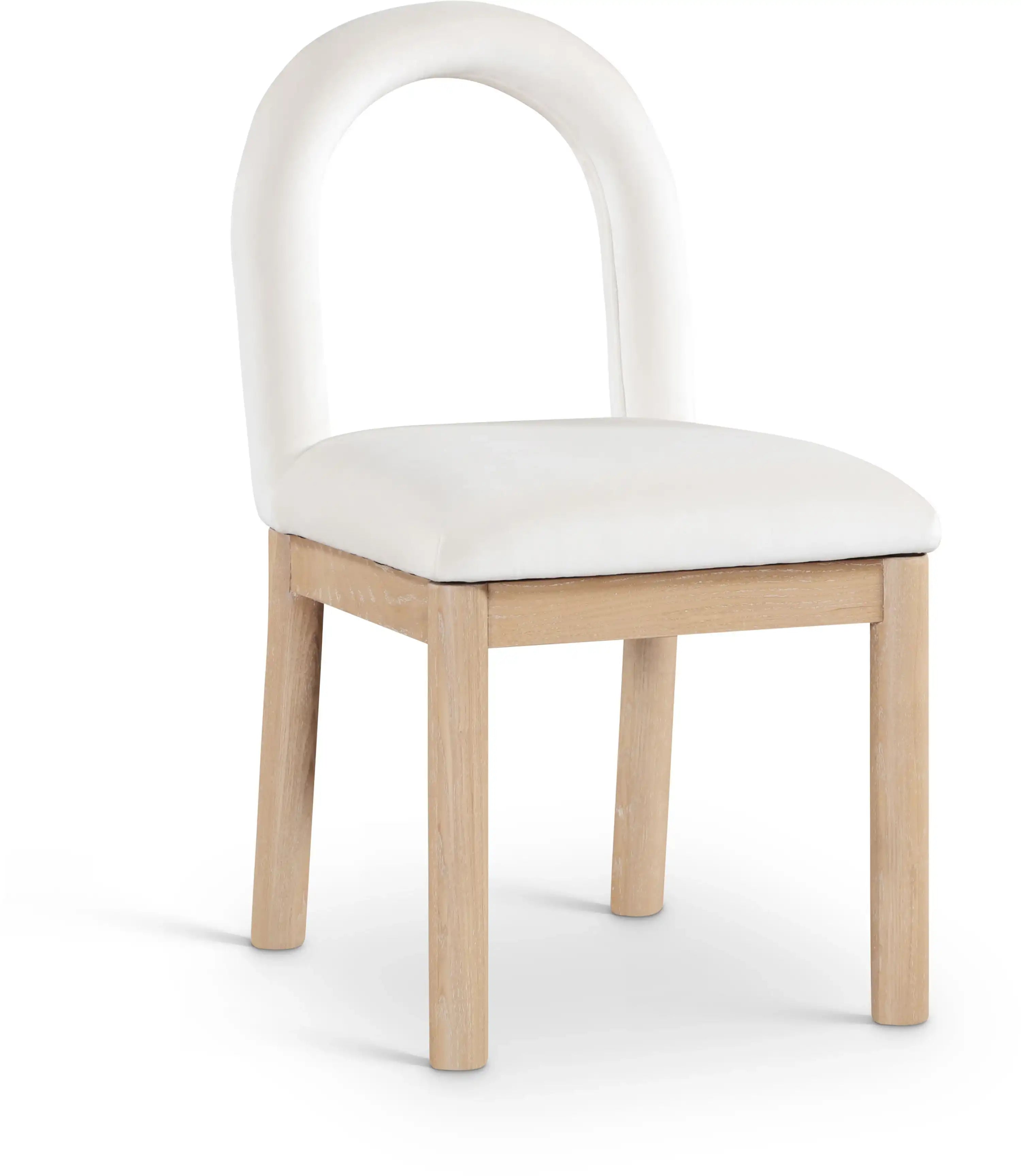 Conrad - Velvet Dining Chair With Natural Legs - Best Buy Furniture