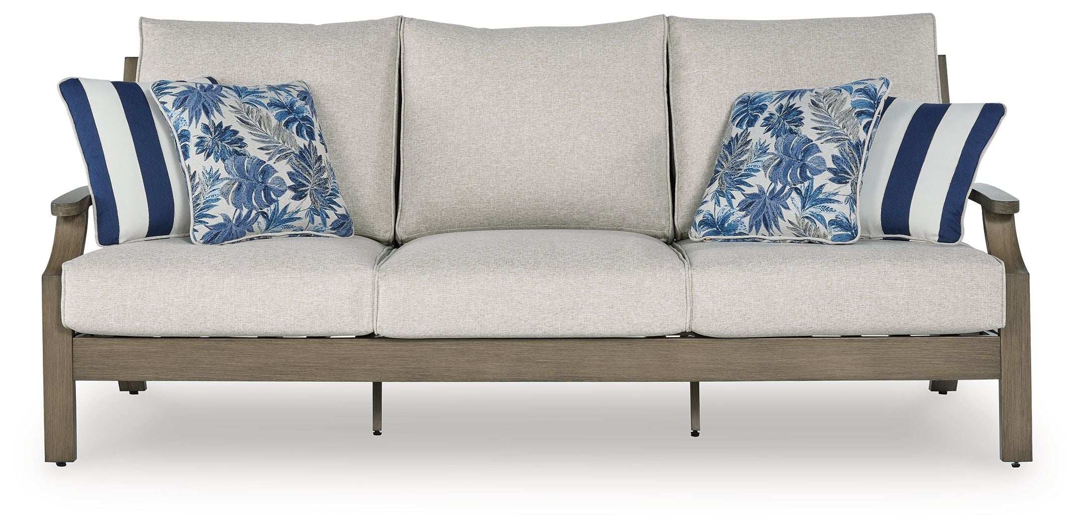 Rainier Ranch - Sofa With Cushion - Brown / Beige - Best Buy Furniture