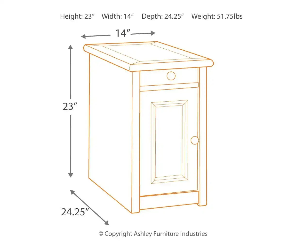 Bolanburg - Chair Side End Table - Best Buy Furniture