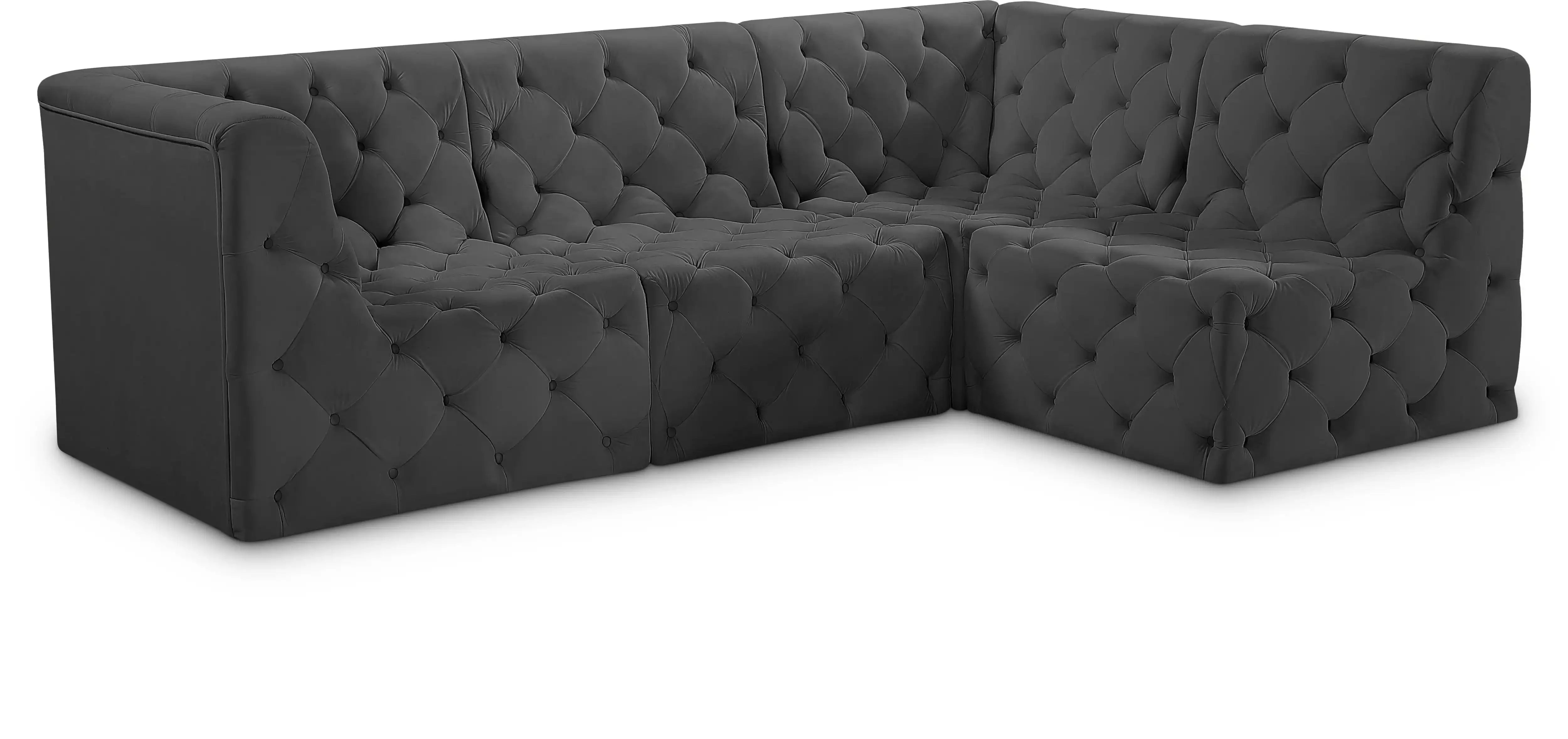 Tuft - 4 Piece Modular Sectional - Best Buy Furniture