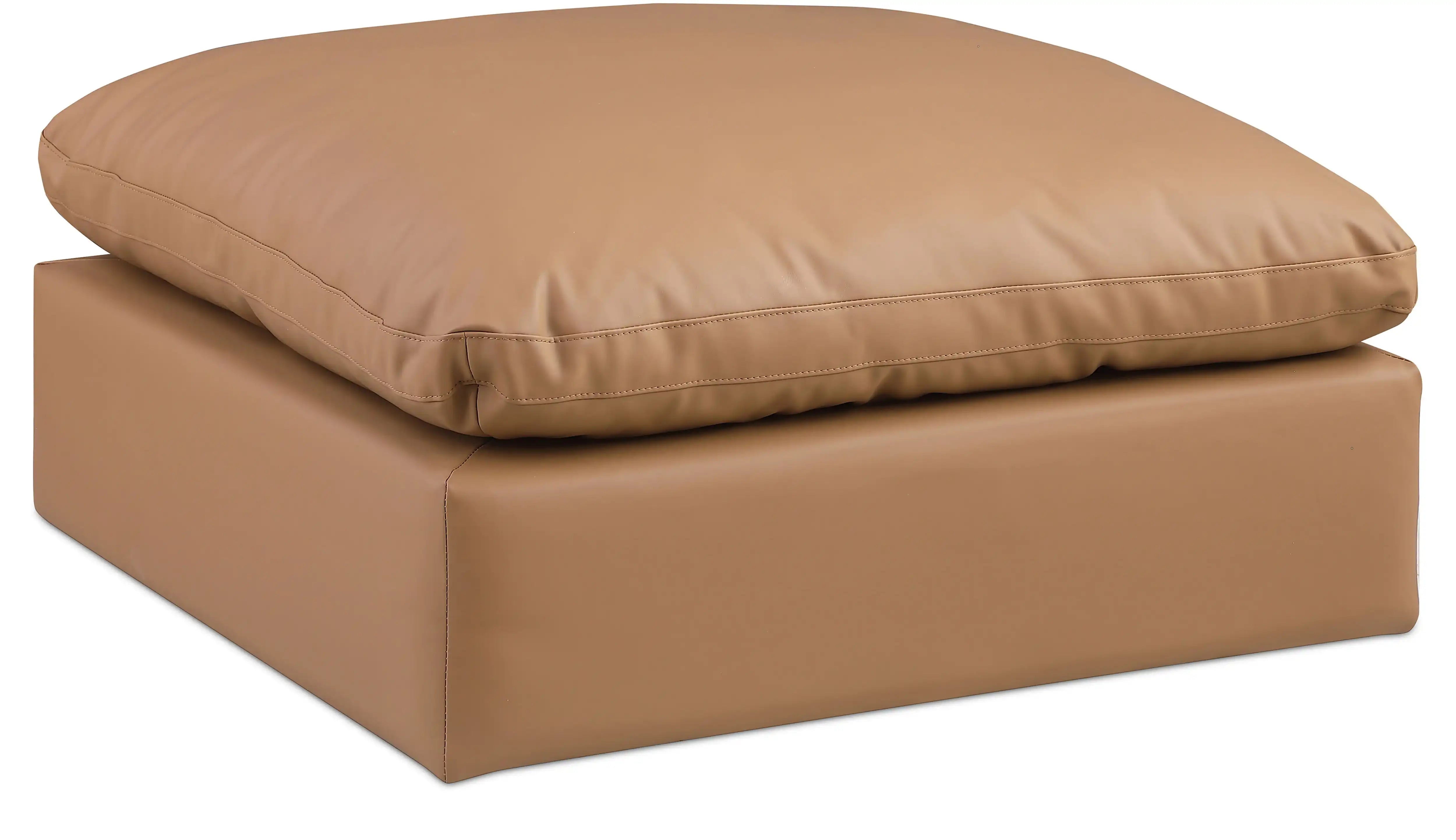 Comfy - Faux Leather Ottoman - Best Buy Furniture