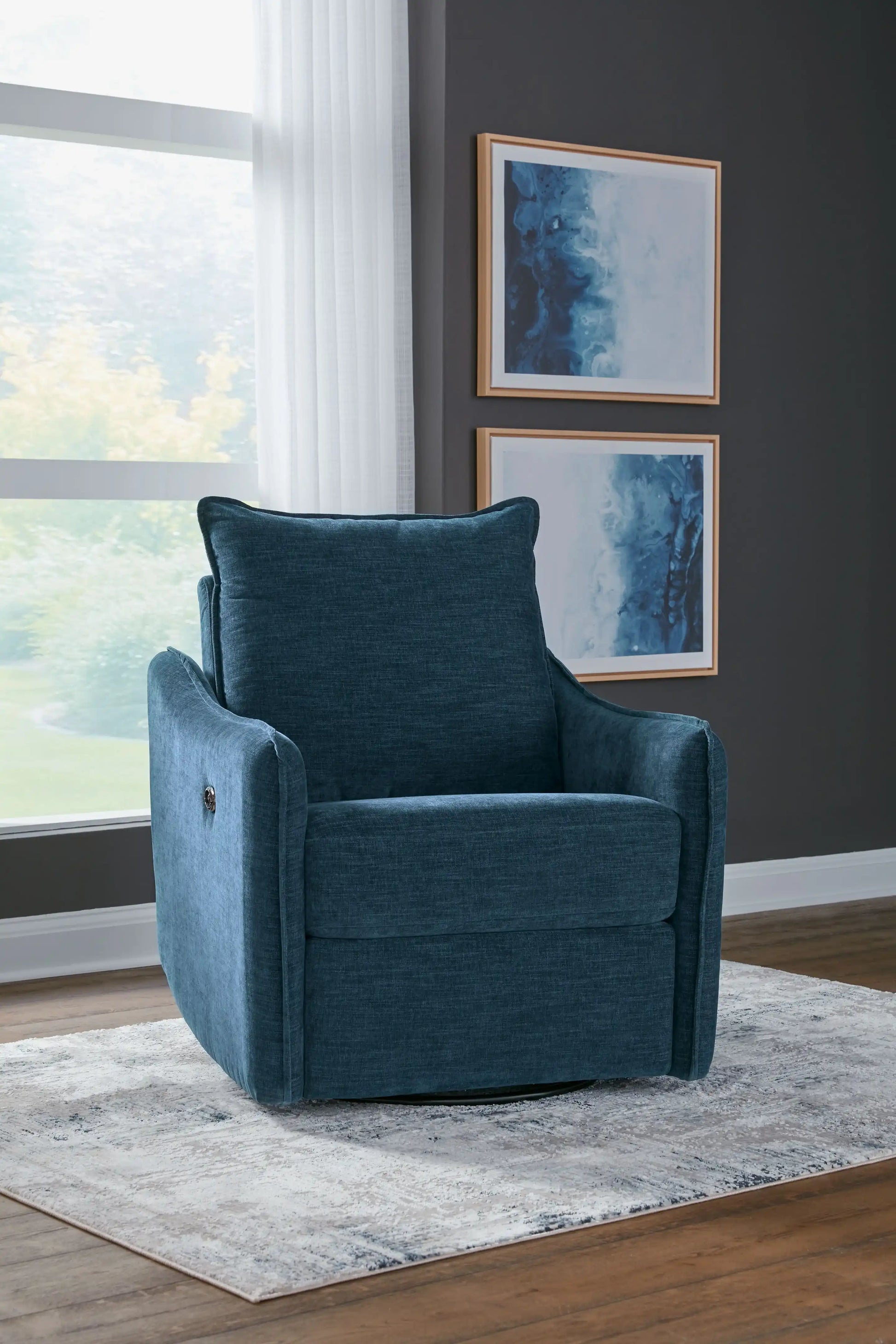 Mcburg - Swivel Power Recliner - Best Buy Furniture