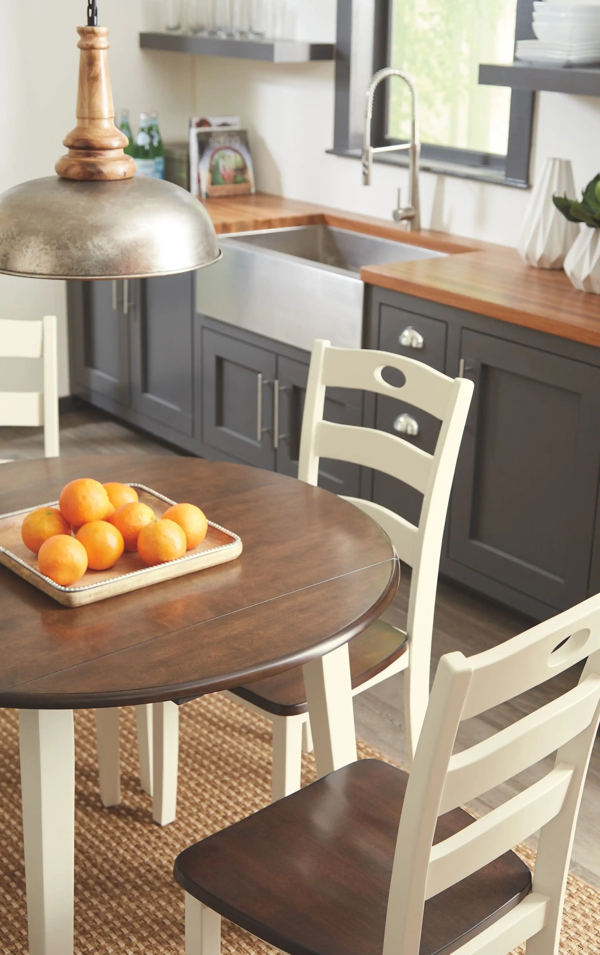 Woodanville - Round Dining Table Set - Best Buy Furniture