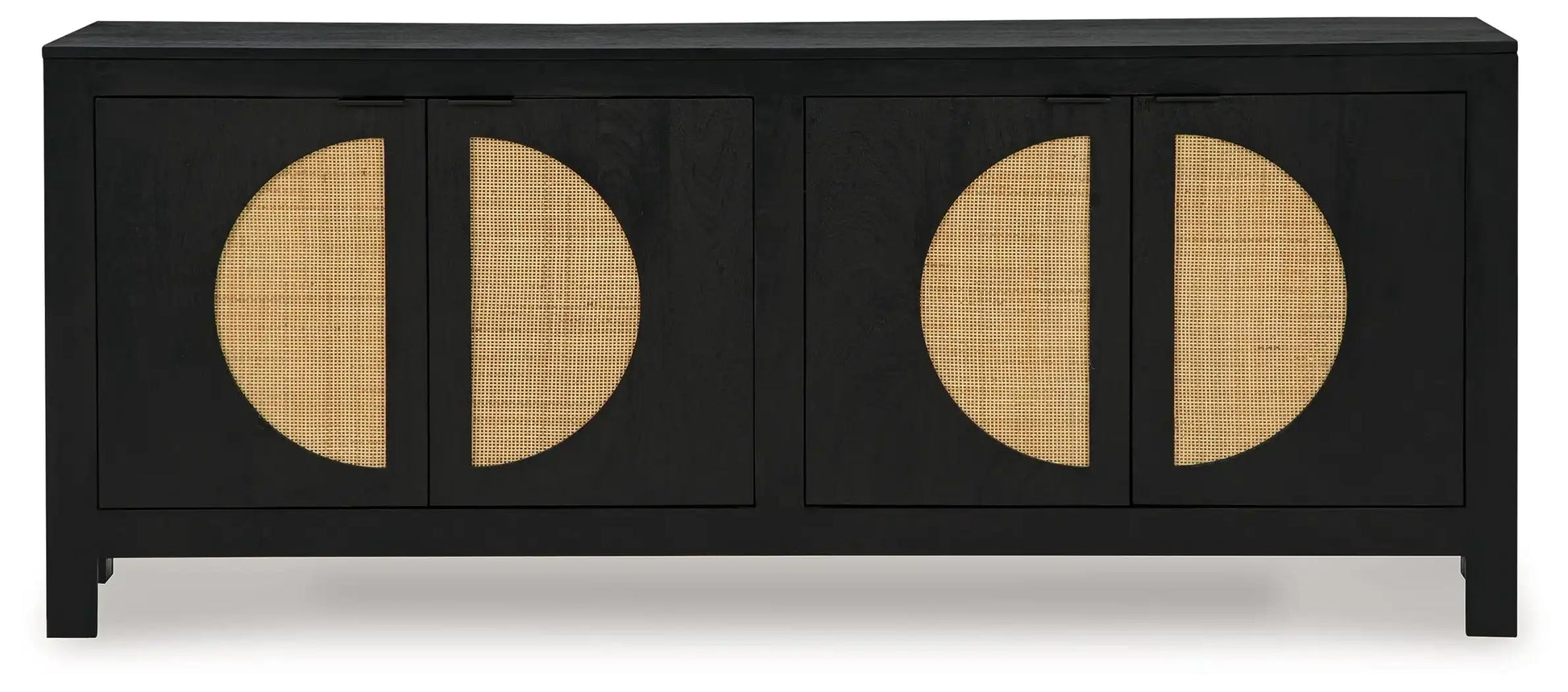 Cliffiings - Accent Cabinet - Black / Natural - Best Buy Furniture