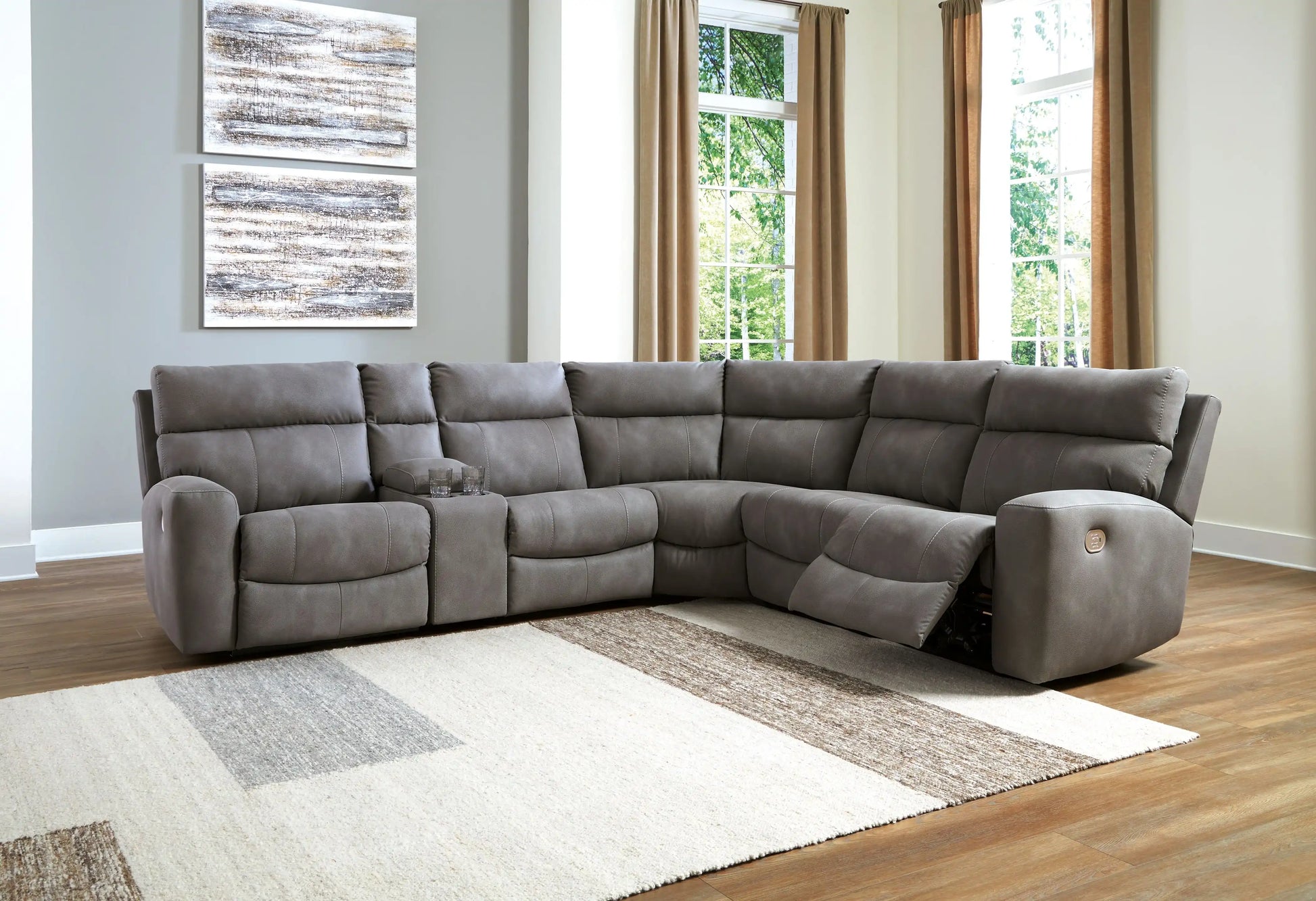 Next-Gen Durapella - Reclining Sectional - Best Buy Furniture