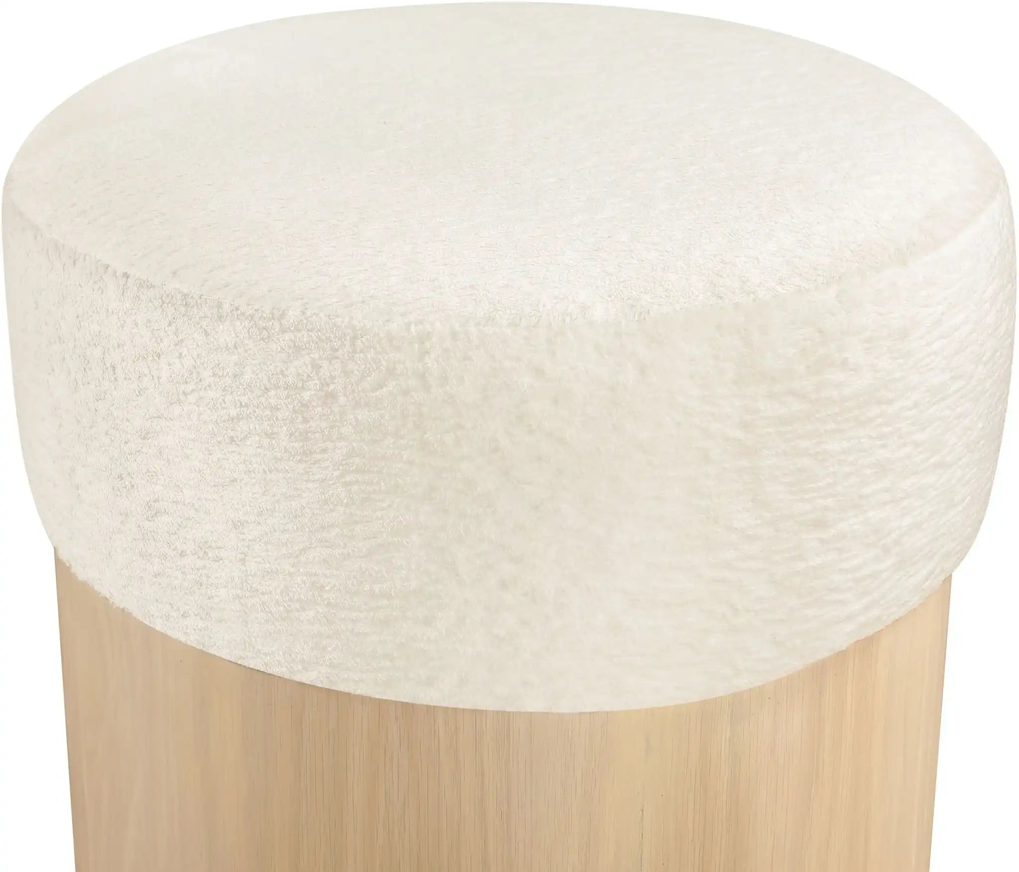 Nimes - Ottoman / Stool With Natural Base