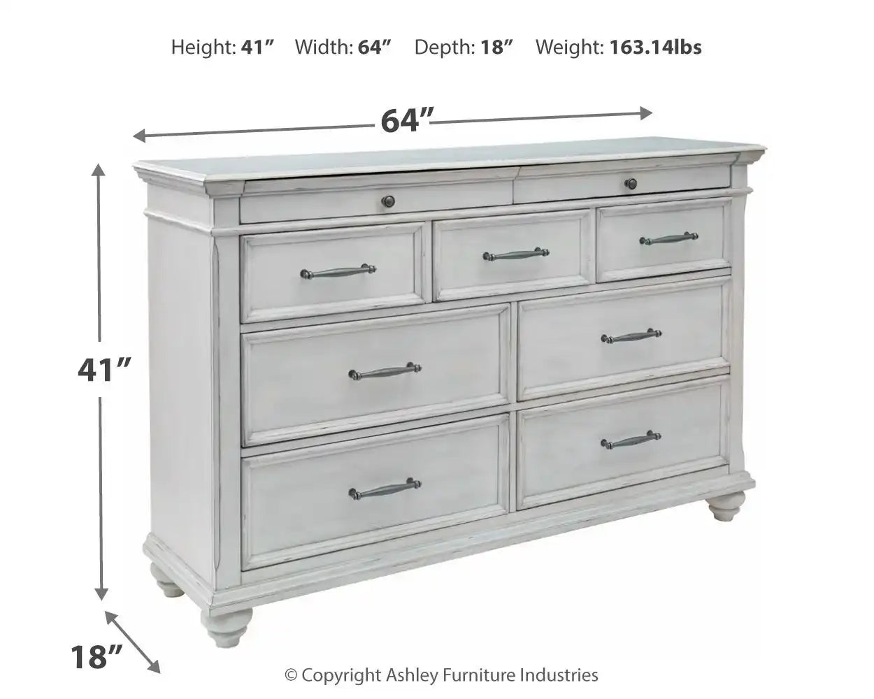 Kanwyn - Dresser, Mirror - Best Buy Furniture