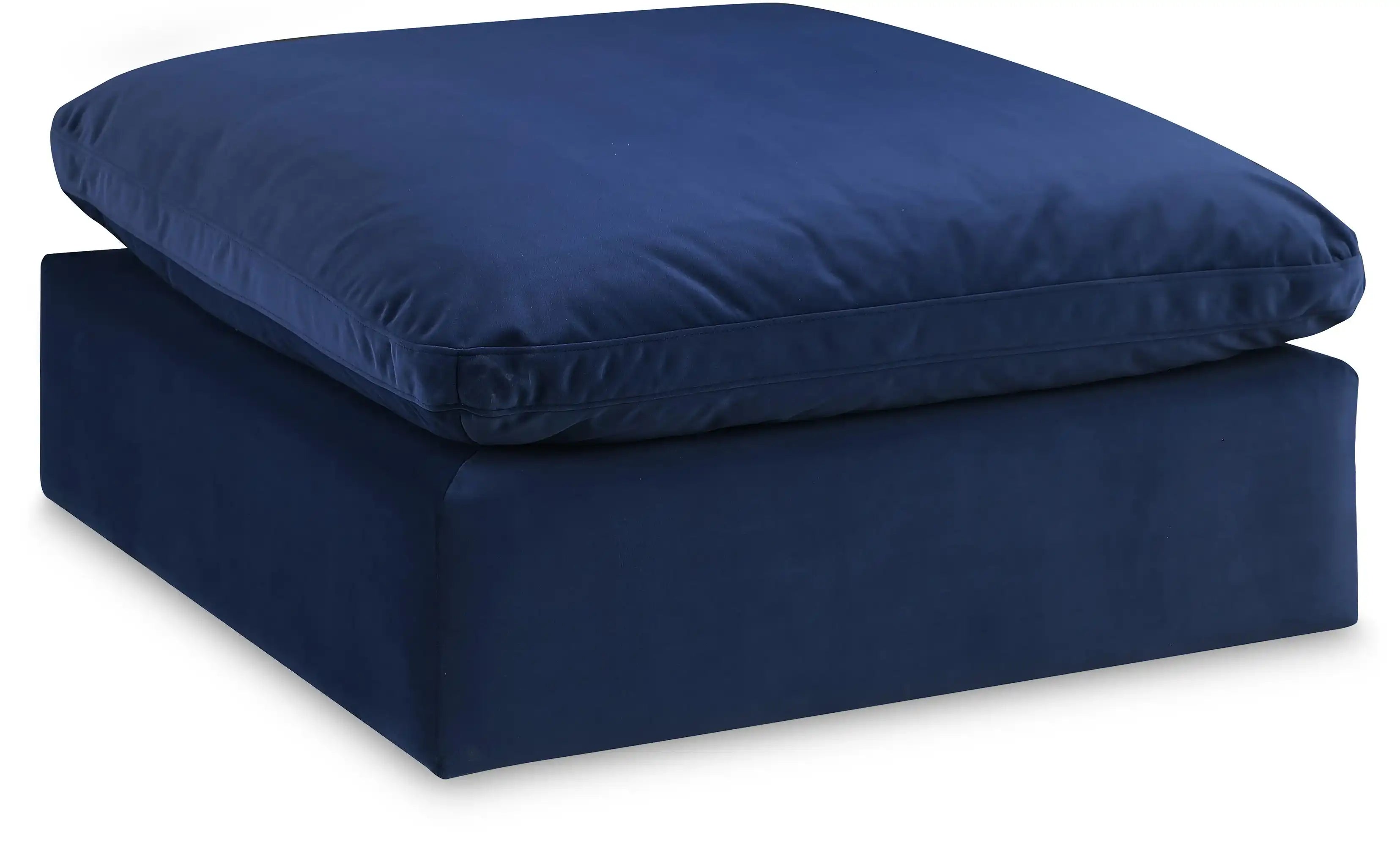 Comfy - Velvet Ottoman - Best Buy Furniture