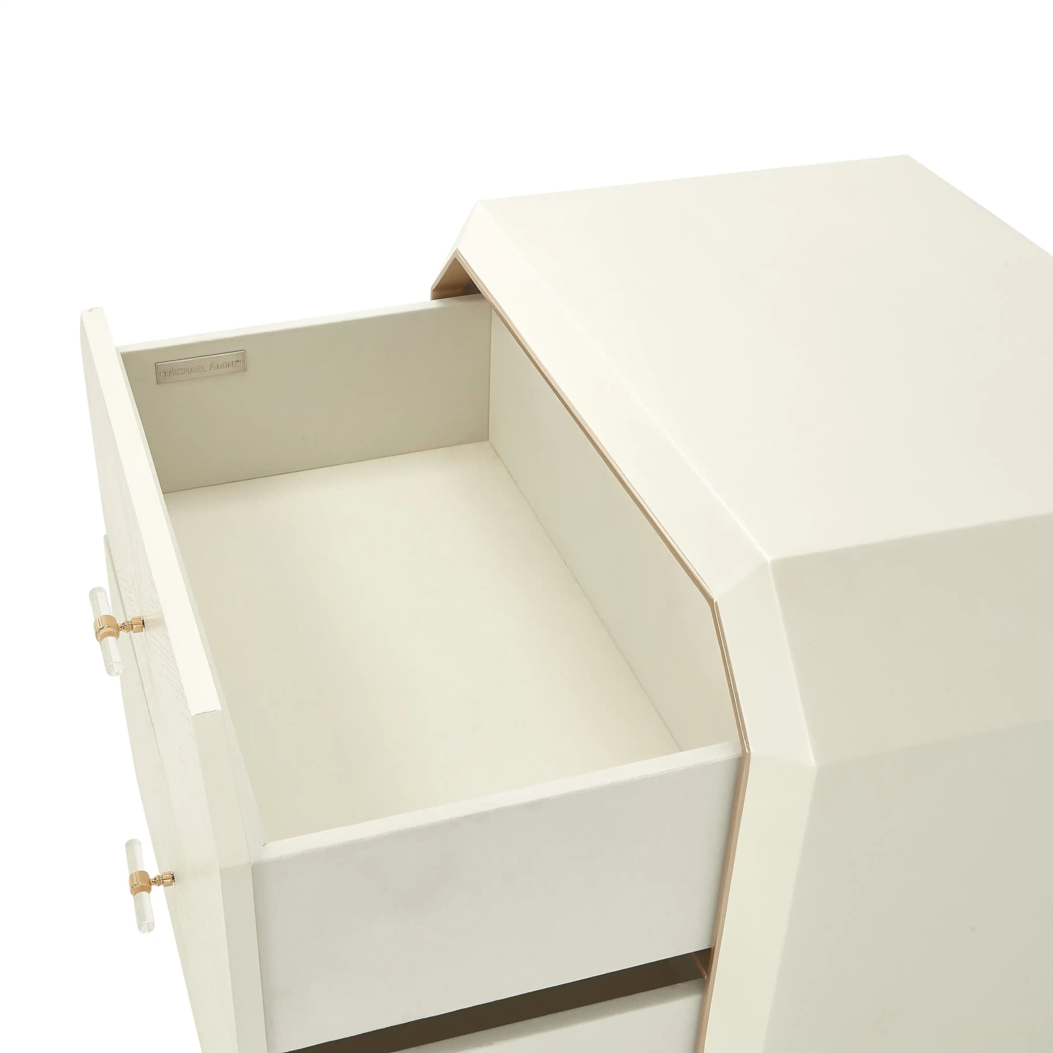 La Rachelle - 2-Drawer Nightstand - Champagne - Best Buy Furniture