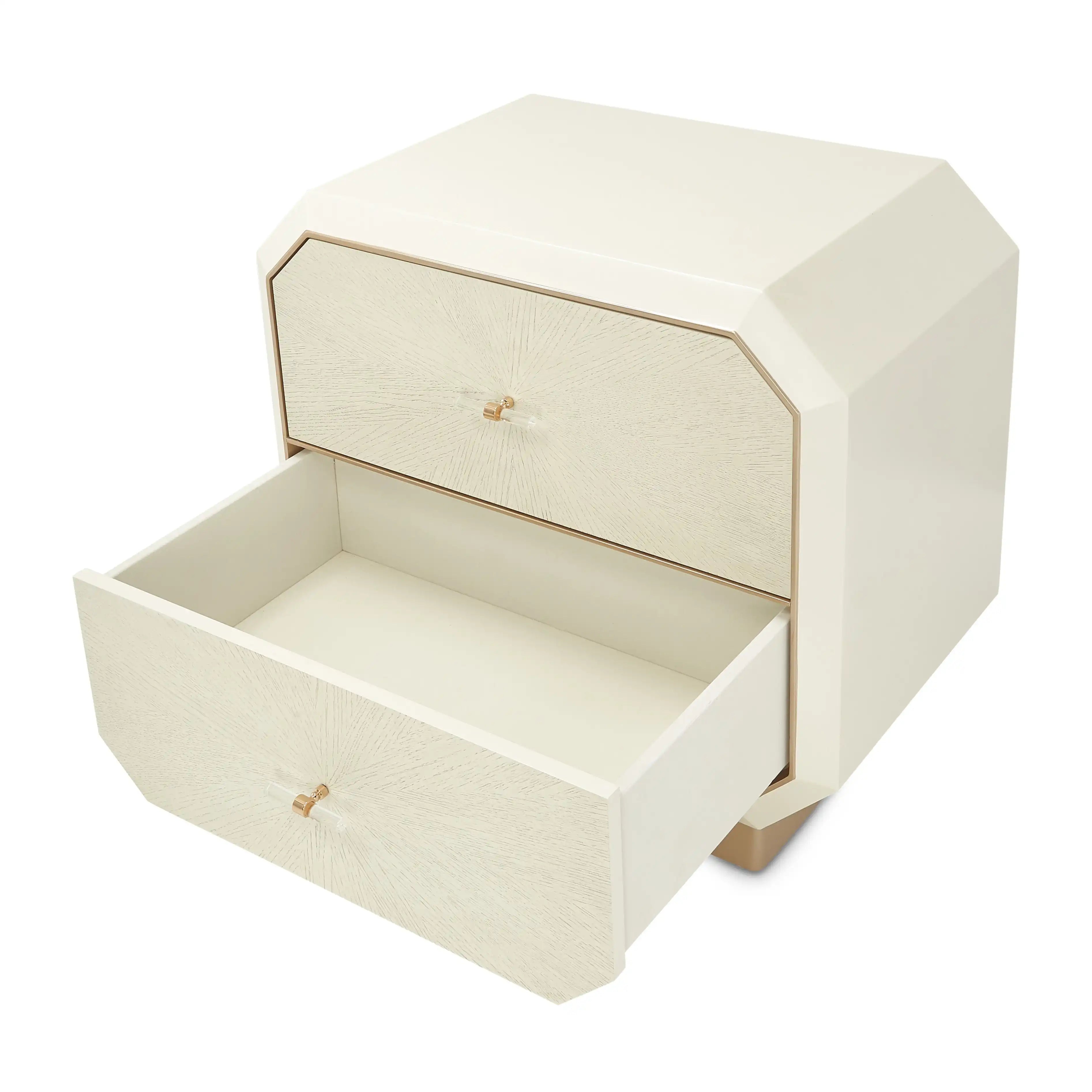 La Rachelle - 2-Drawer Nightstand - Champagne - Best Buy Furniture