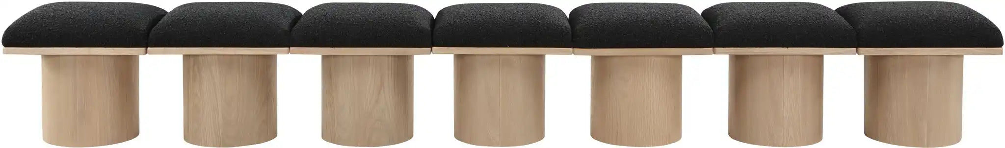 Pavilion - 7 Piece Modular Bench With Natural Base