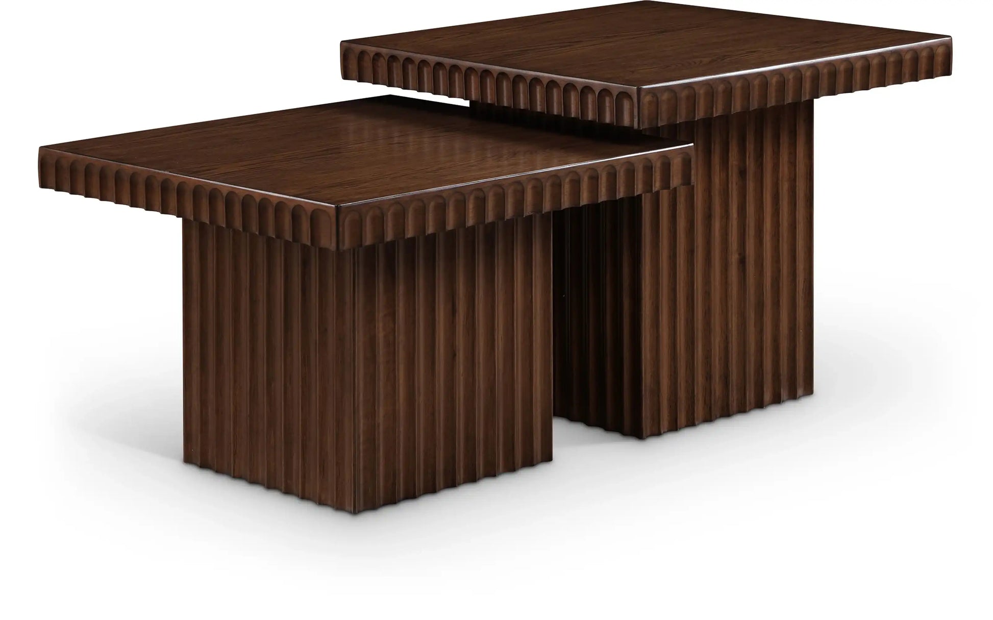 Spencer - 18" Oak Veneer 2 Piece Coffee Table - Best Buy Furniture