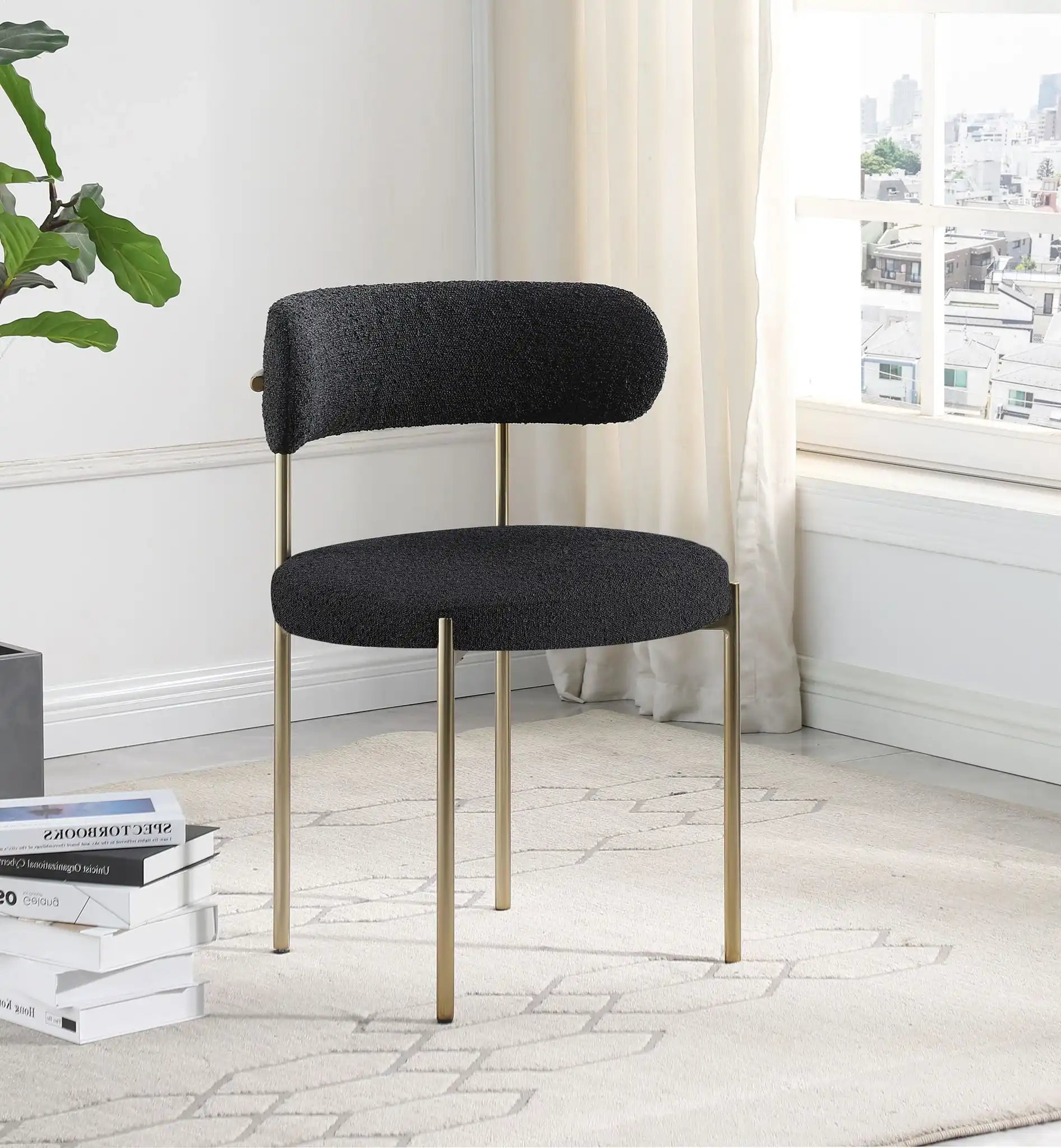 Beacon - Boucle Fabric Dining Chair (Set of 2)