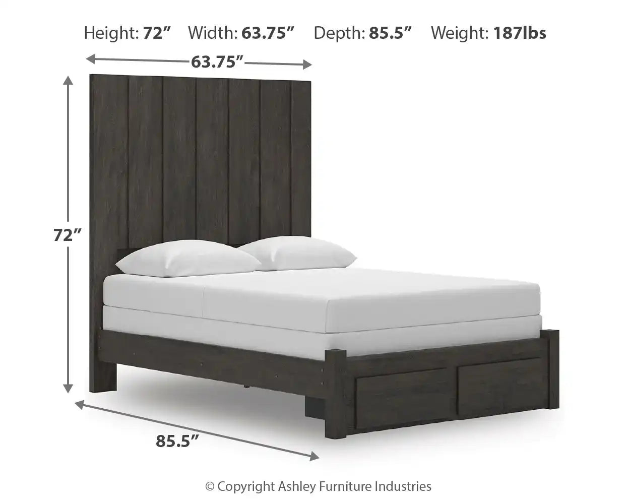 Fraluna - Panel Storage Bed - Best Buy Furniture