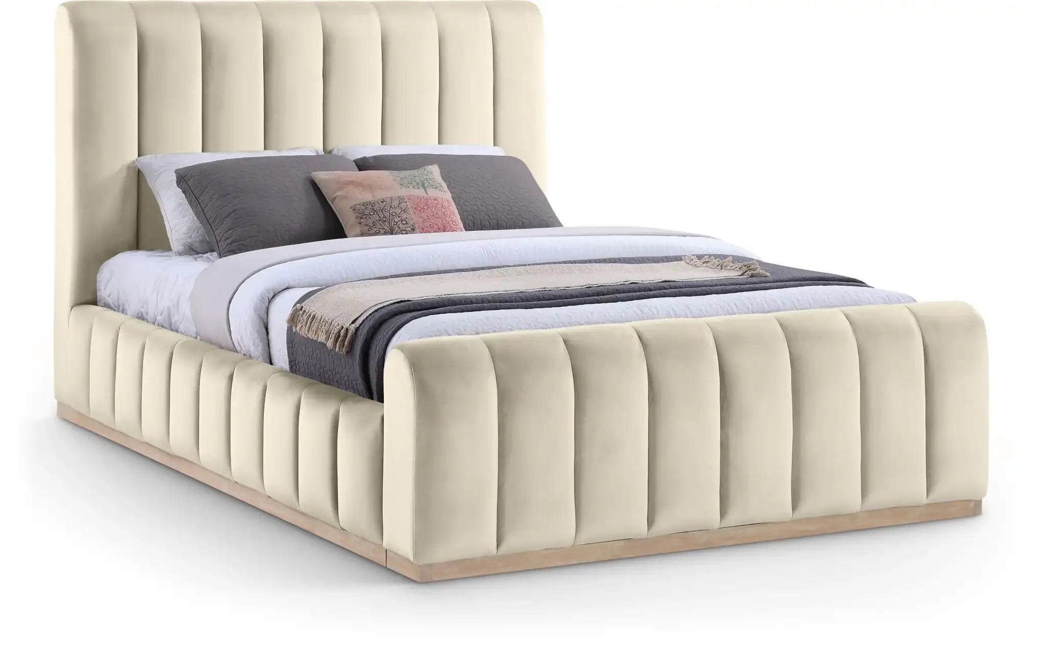 Amara - Velvet Bed - Best Buy Furniture
