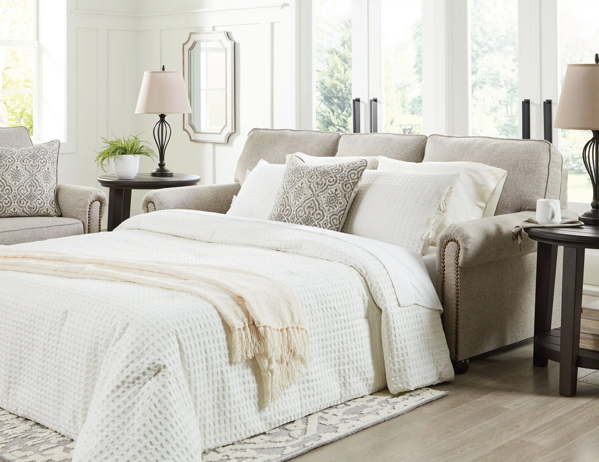 Gaelon - Queen Sofa Sleeper - Dune - Best Buy Furniture