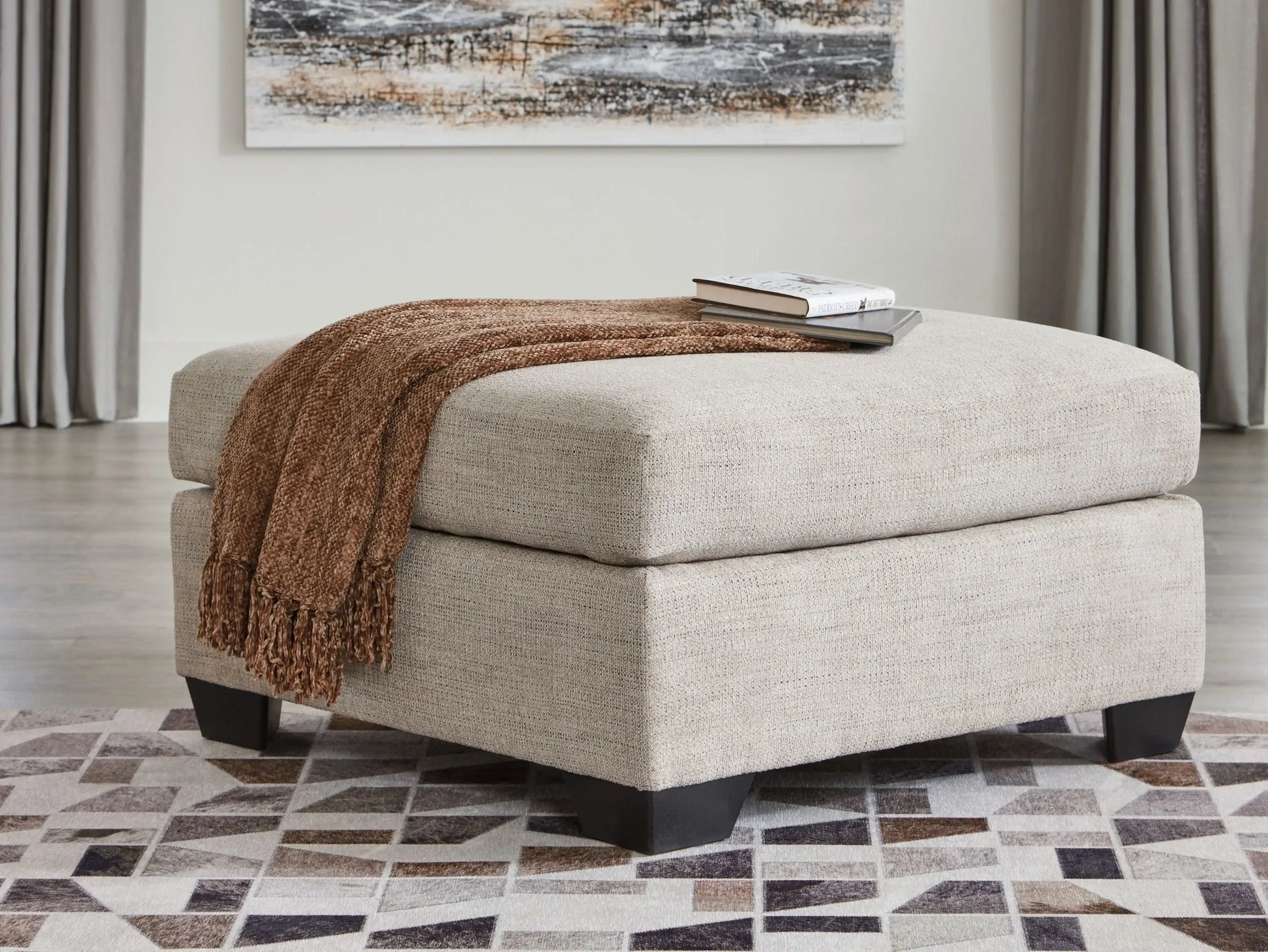 Mahoney - Oversized Accent Ottoman - Best Buy Furniture