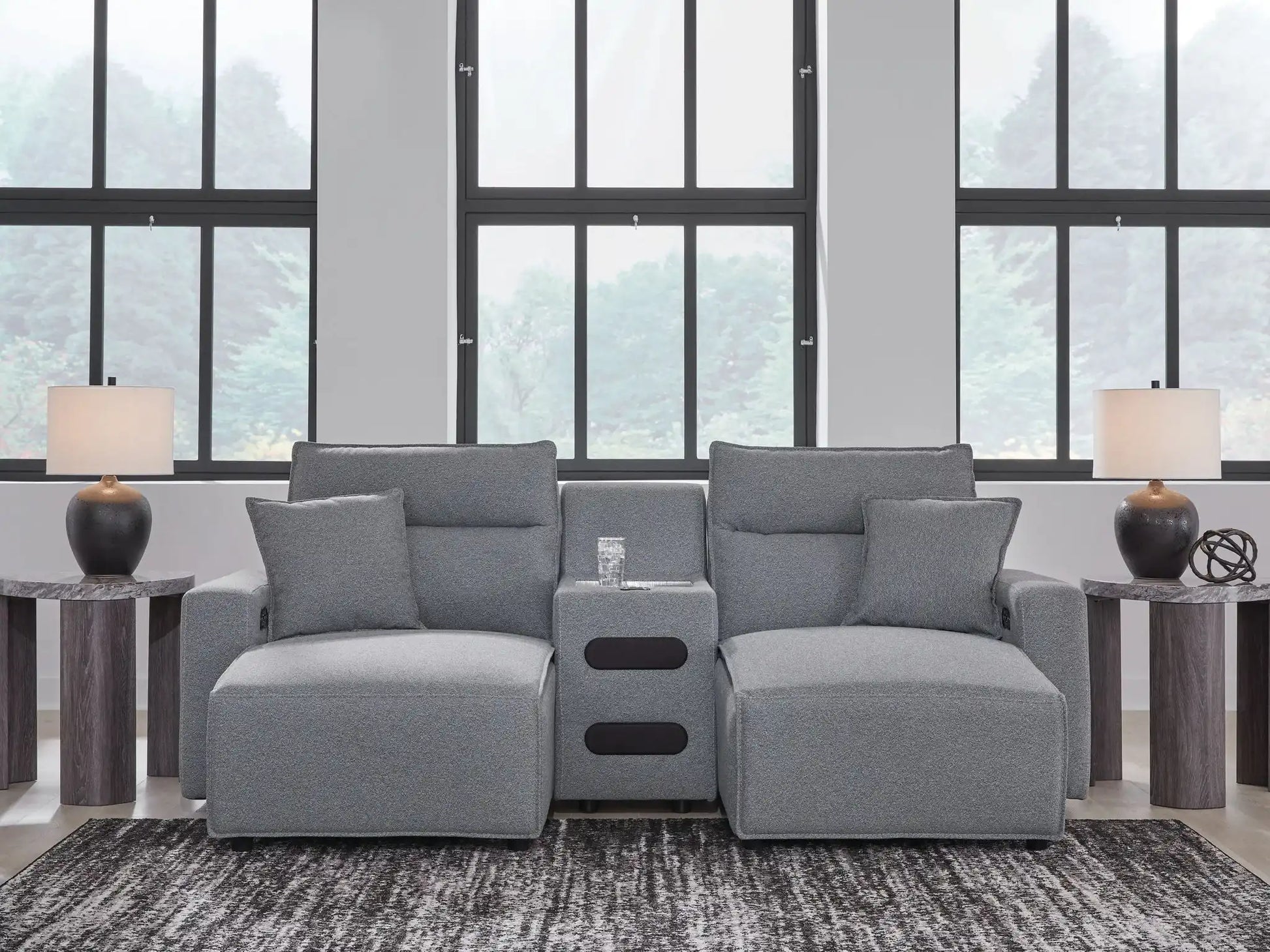ModMax II - Salt And Pepper - Reclining Sectional - Best Buy Furniture