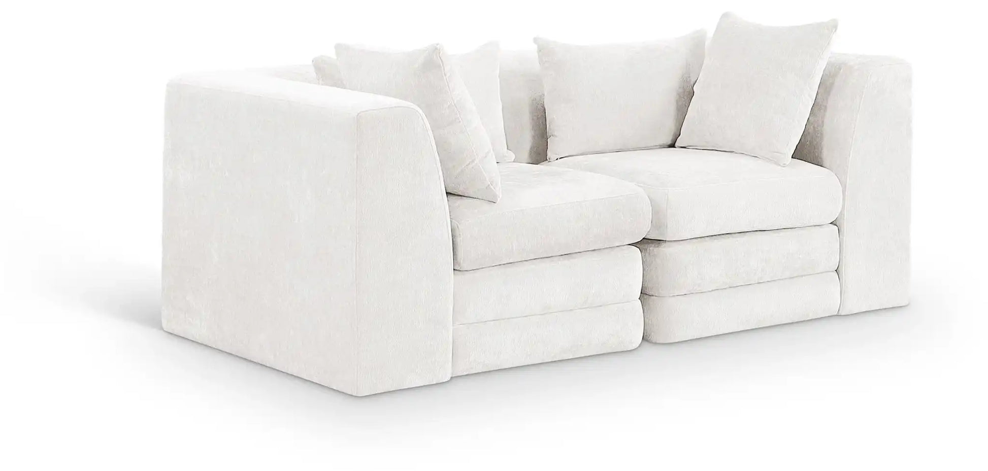 Stellar - 2 Piece 76" Upholstered Modular Loveseat - Best Buy Furniture