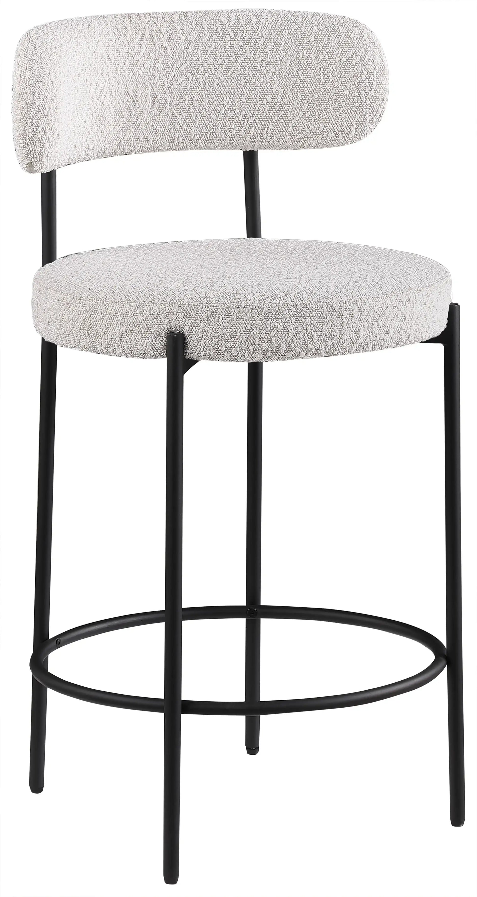 Beacon - Boucle Fabric Stool (Set of 2) - Best Buy Furniture