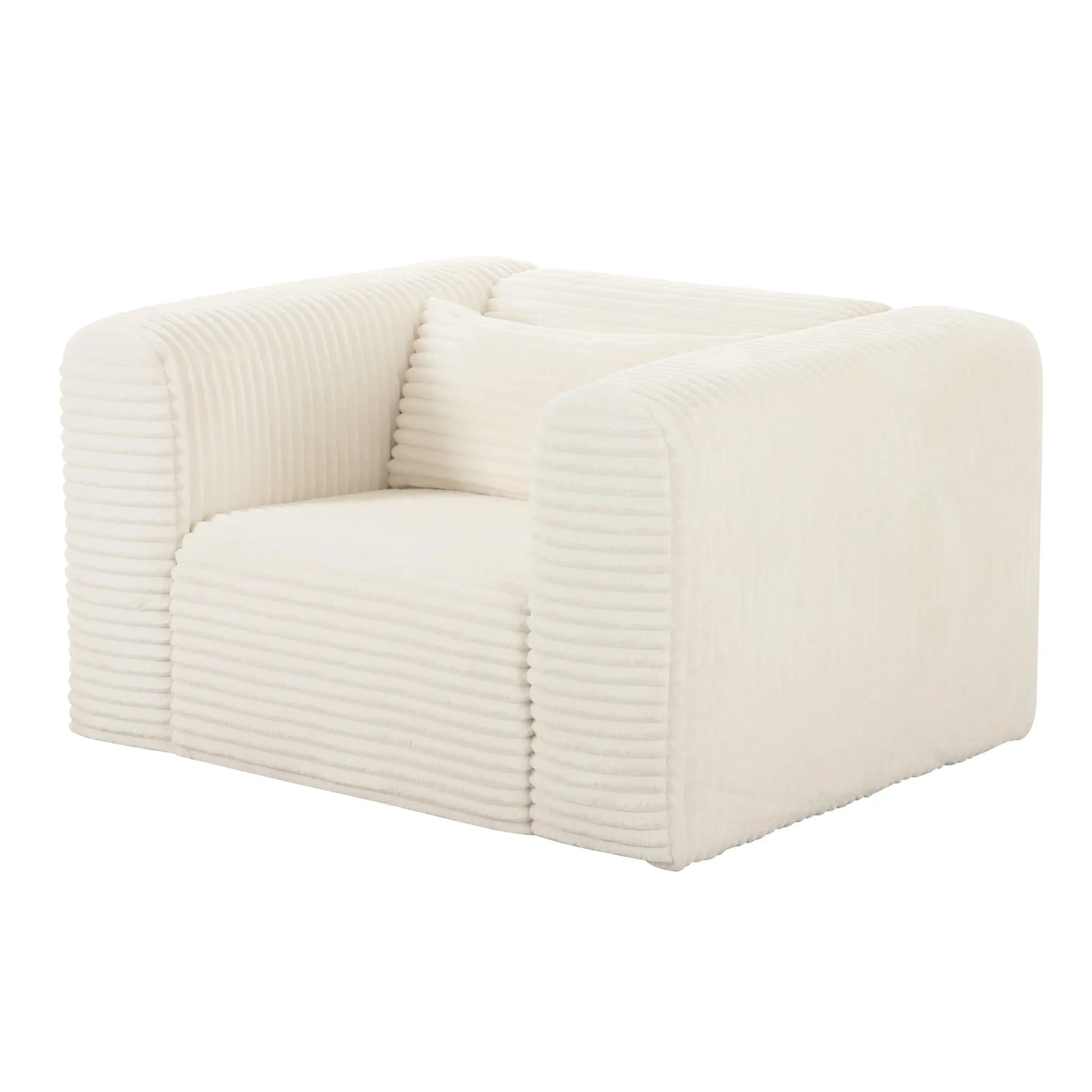 Tarra - Fluffy Oversized Corduroy Armchair - Best Buy Furniture