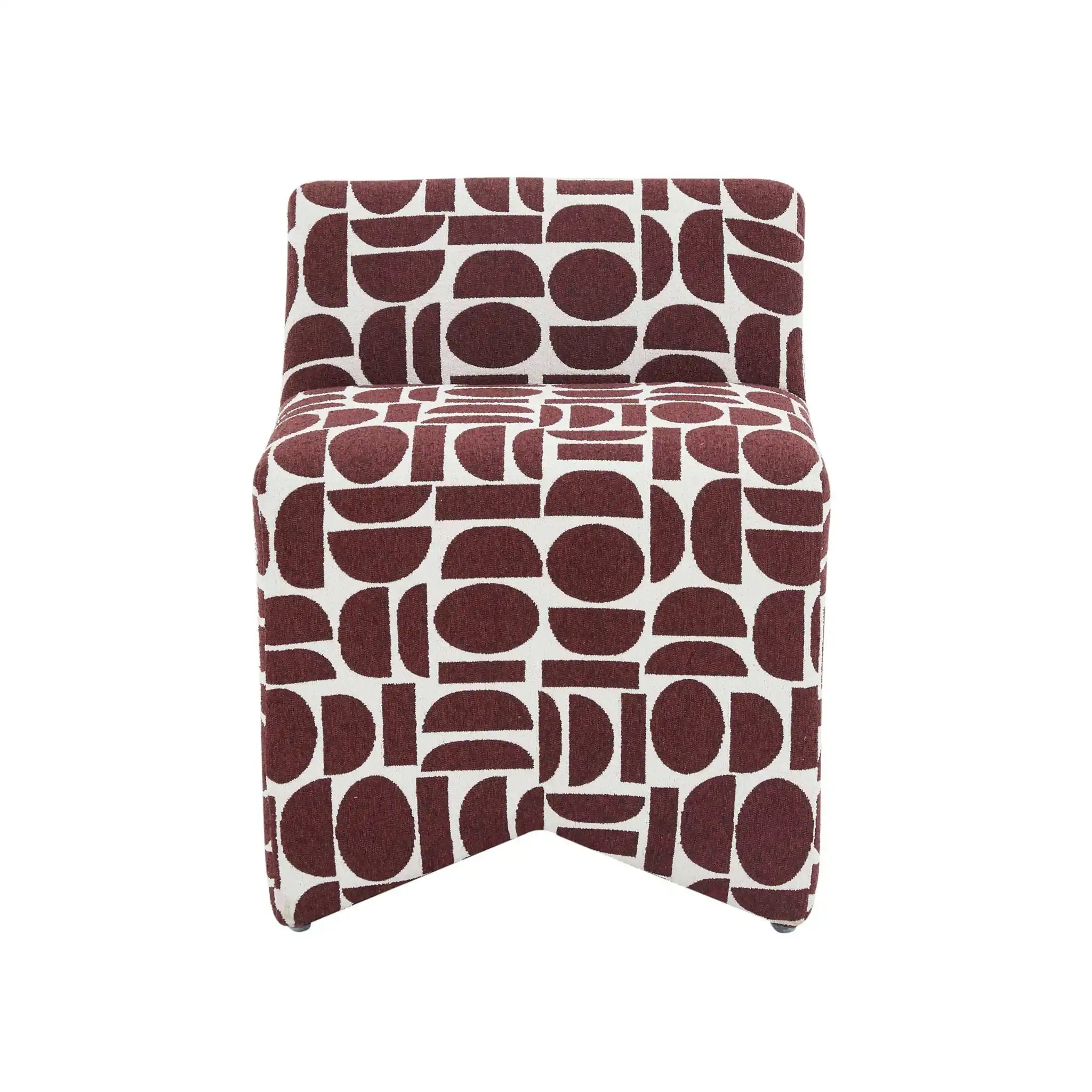 Pippa - Geometric Jacquard Weave Stool