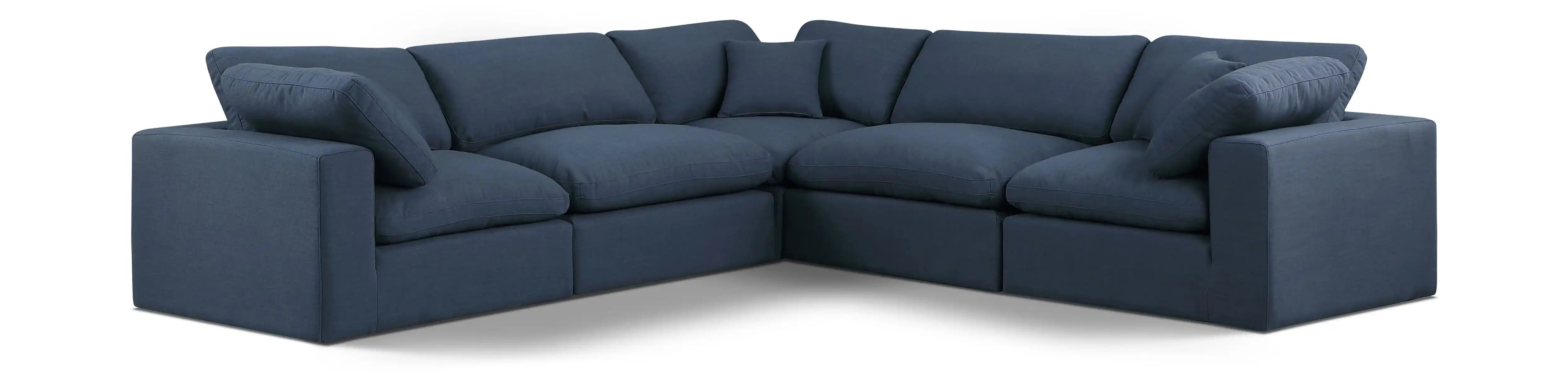 Comfy - 5 Piece Linen Modular Corner Sectional - Best Buy Furniture