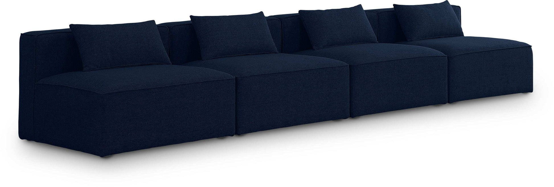 Cube - Linen Modular 4 Seat Armless Sofa - Best Buy Furniture