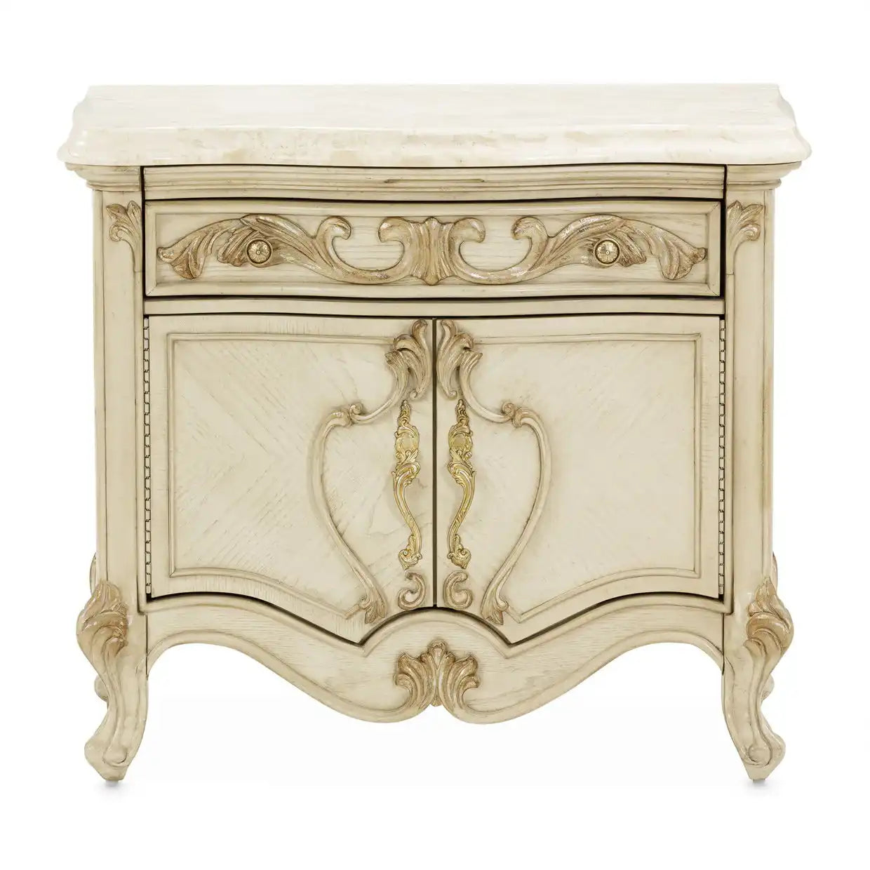 Platine de Royale - Nightstand - Champagne - Best Buy Furniture