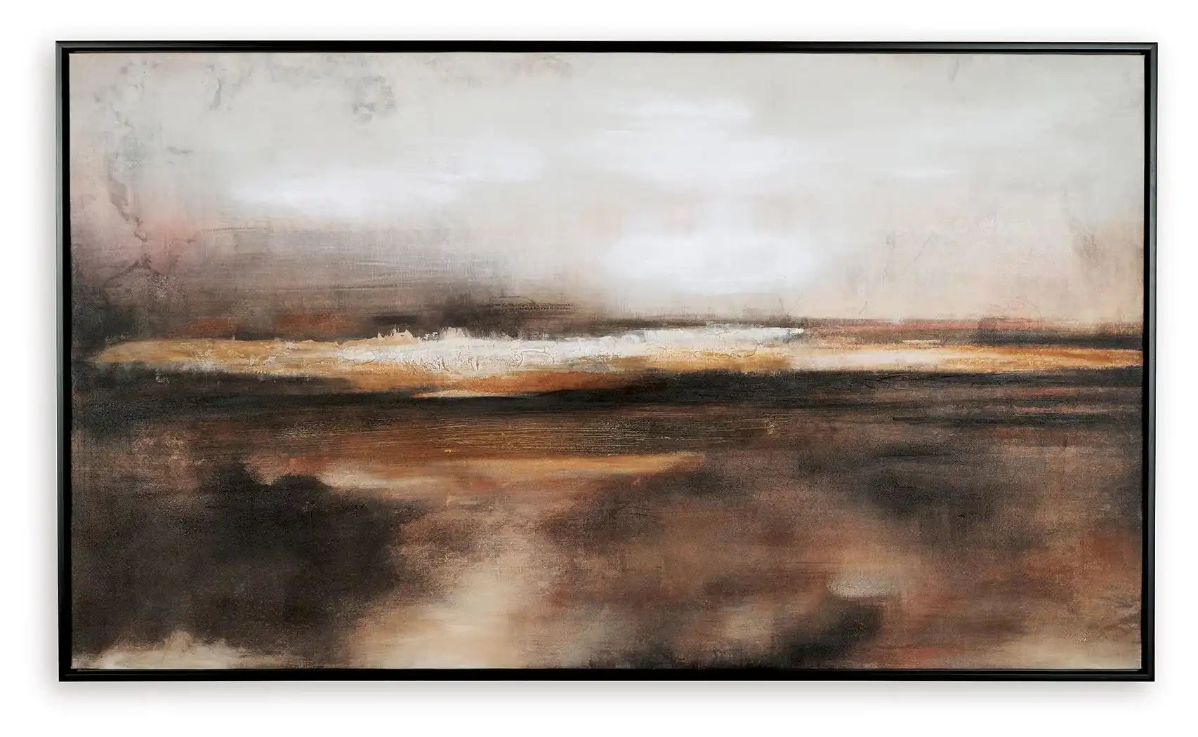 Drewland - Wall Art - Black / Brown / Orange - Best Buy Furniture