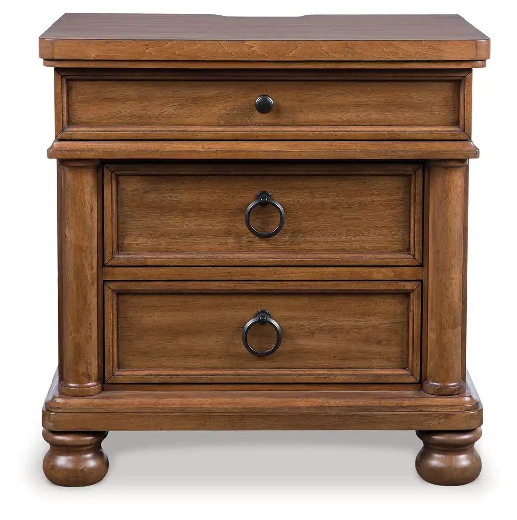 Rowlenstown - Three Drawer Night Stand - Best Buy Furniture