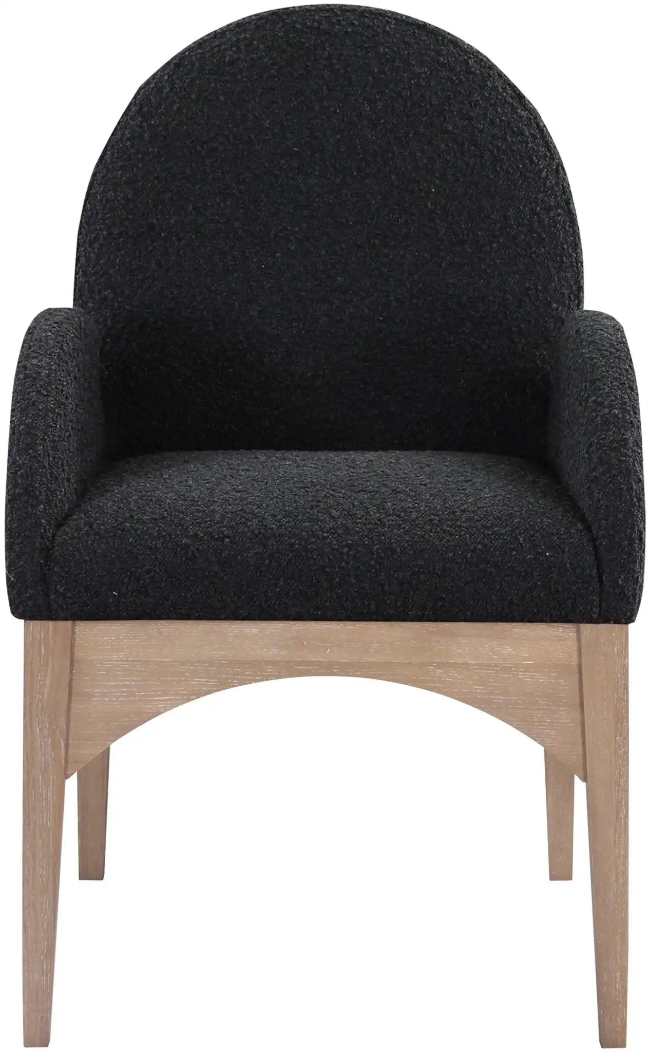 Waldorf - Boucle Dining Arm Chair With Natural Legs