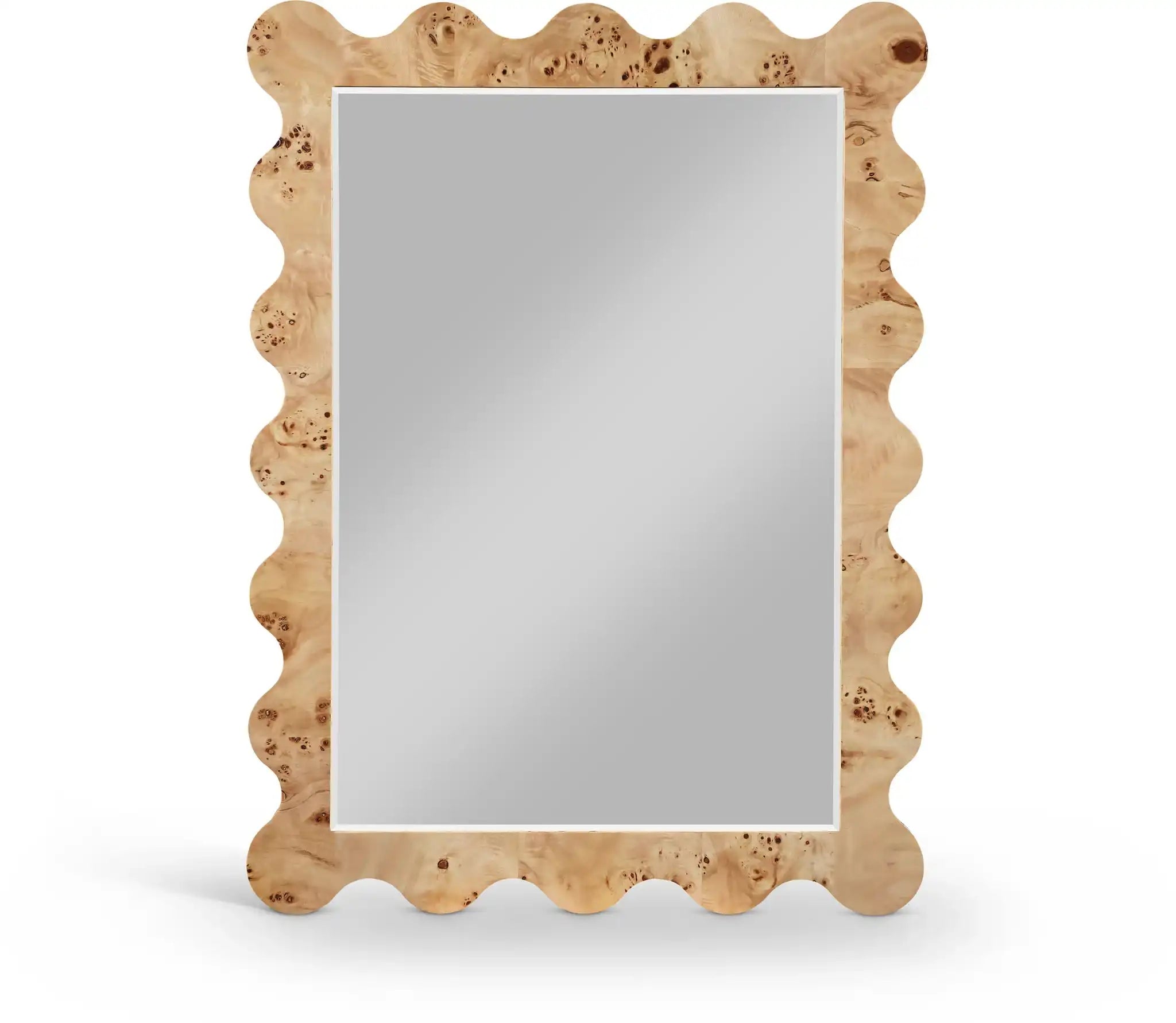 Vassa - Burl Veneer Mirror - Best Buy Furniture