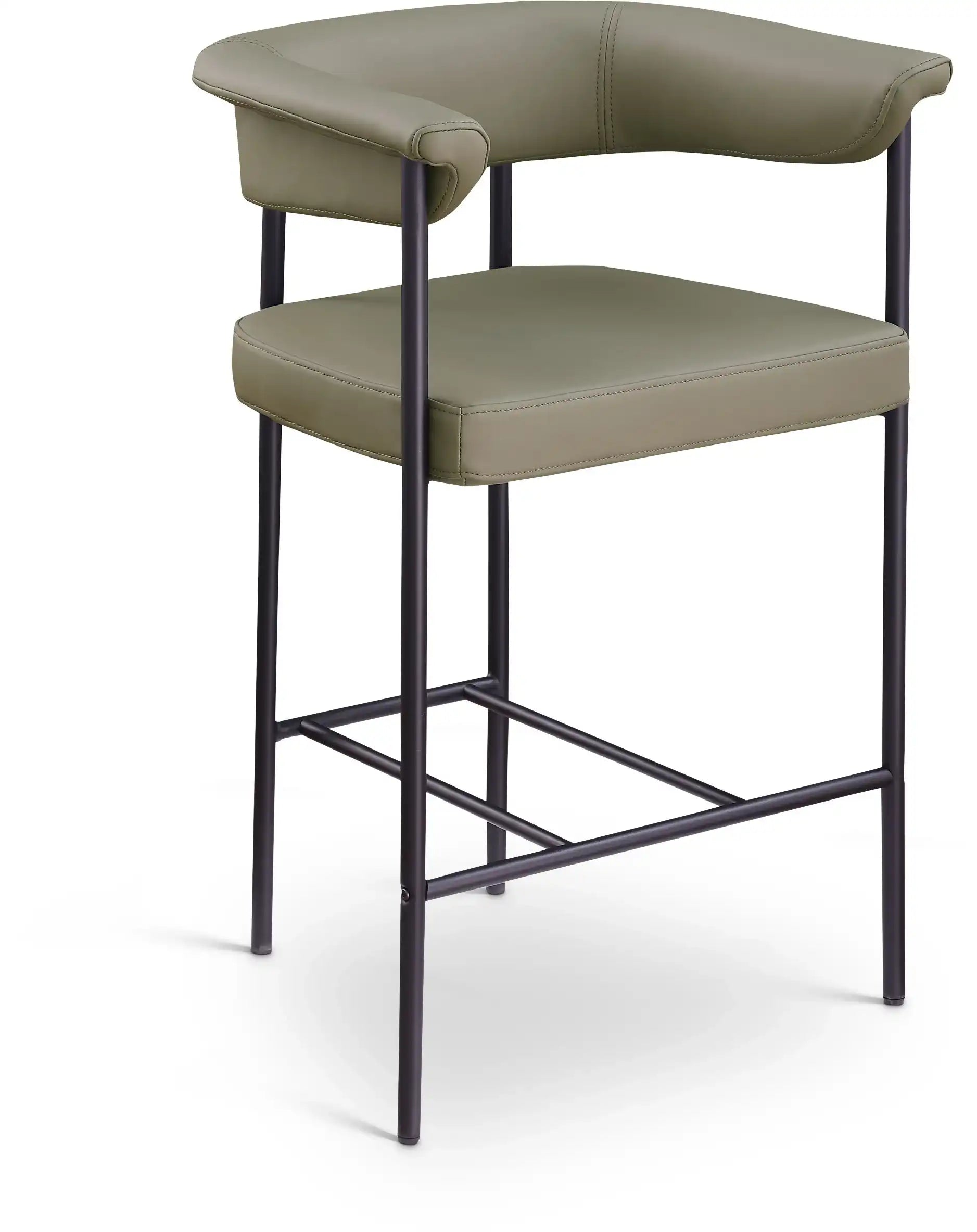 Malin - Faux Leather Counter Stool (Set of 2) - Best Buy Furniture