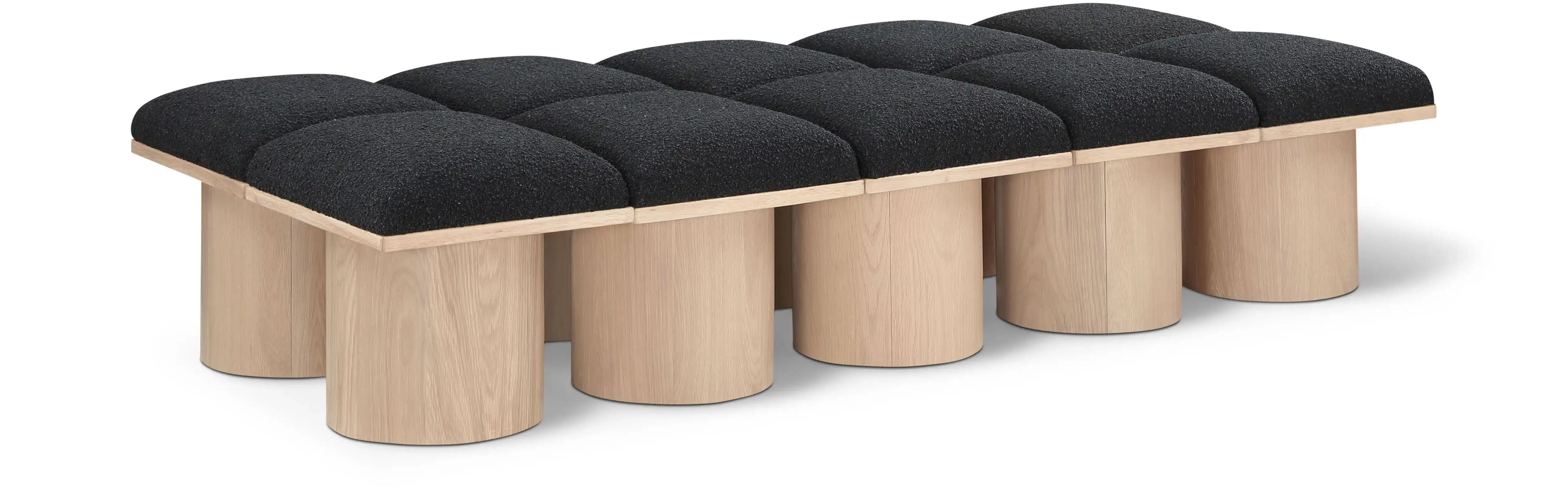 Pavilion - 10 Piece Modular Bench With Natural Base - Best Buy Furniture
