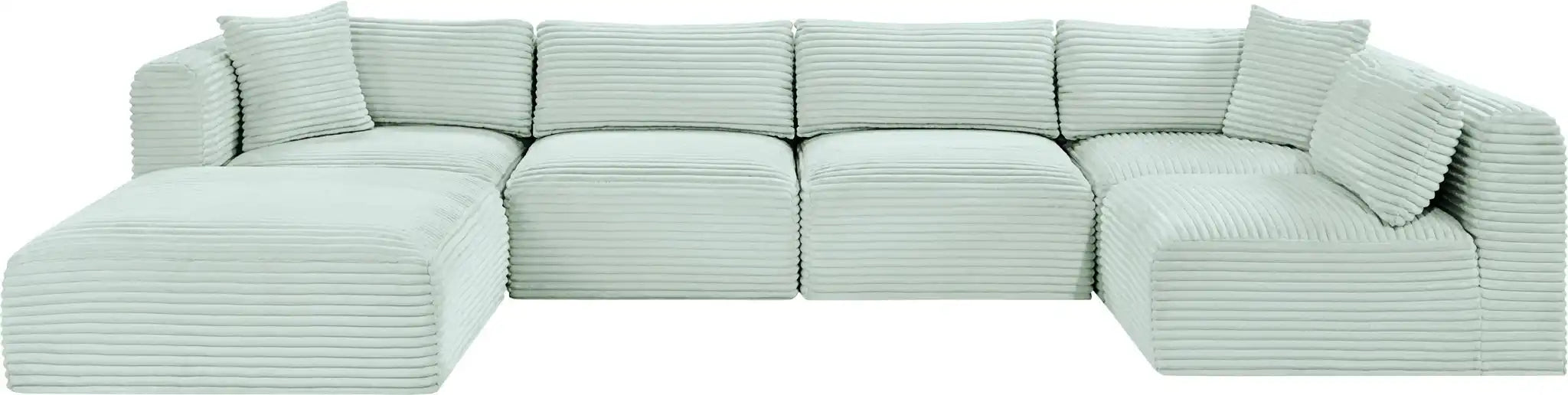 Shaggy - 6 Piece Modular U-Shaped Sectional