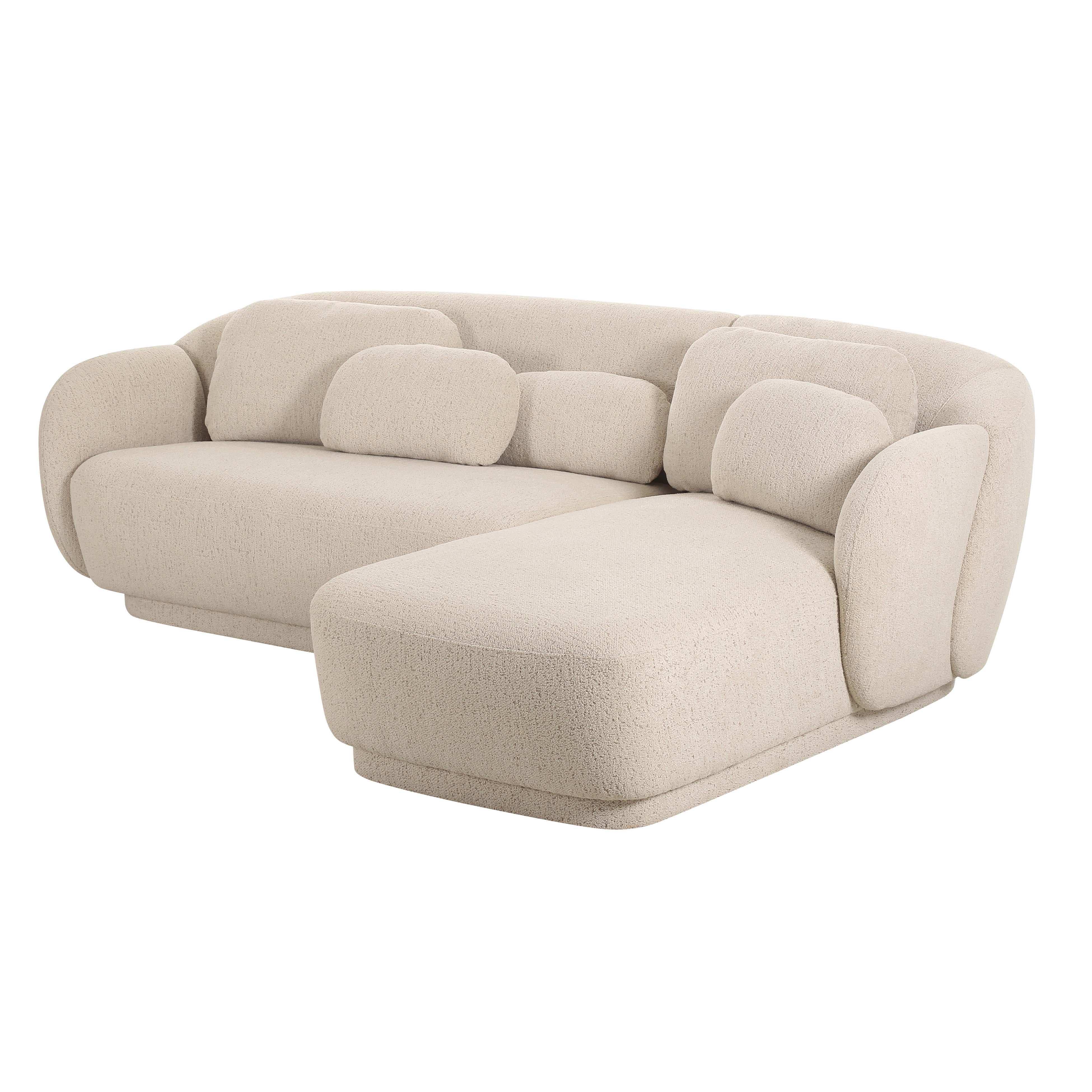 Misty - Boucle Sectional - Best Buy Furniture