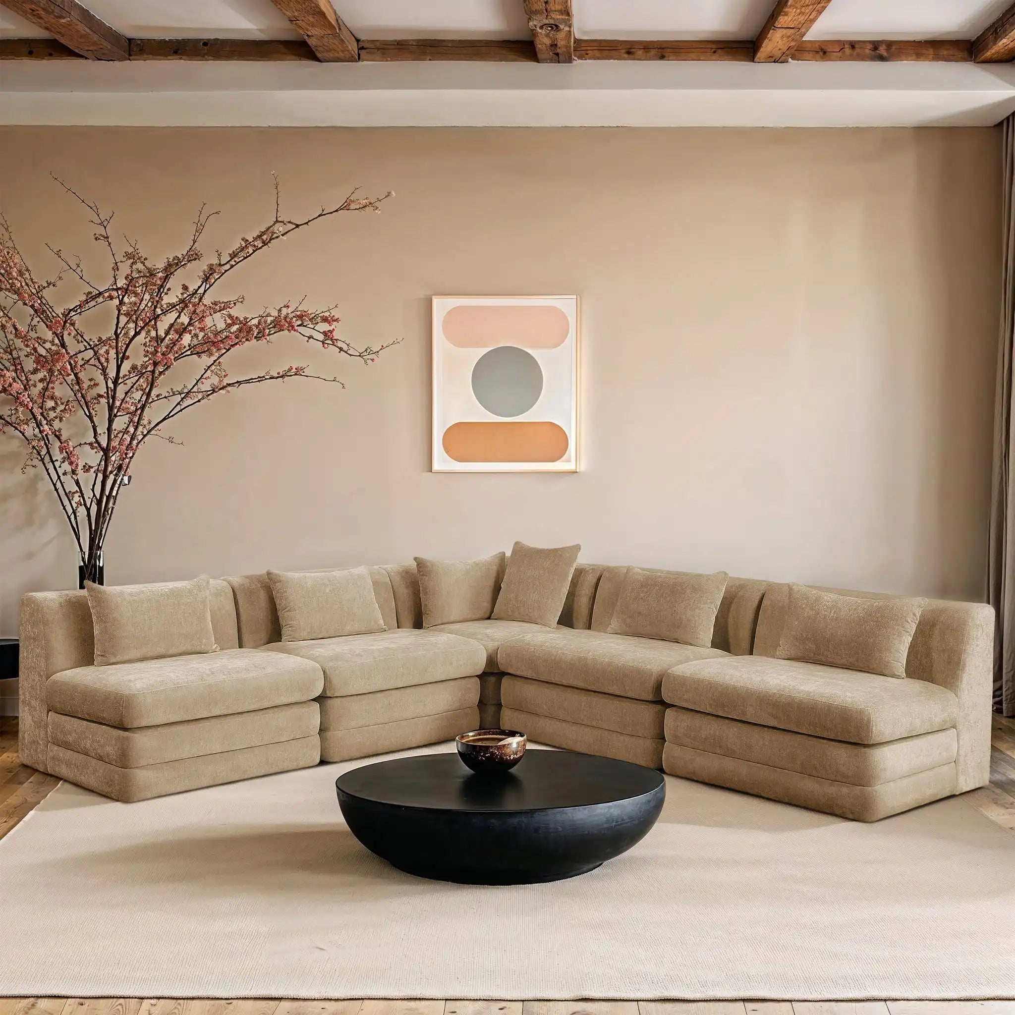 Stellar - 5 Piece Upholstered Modular Sectional