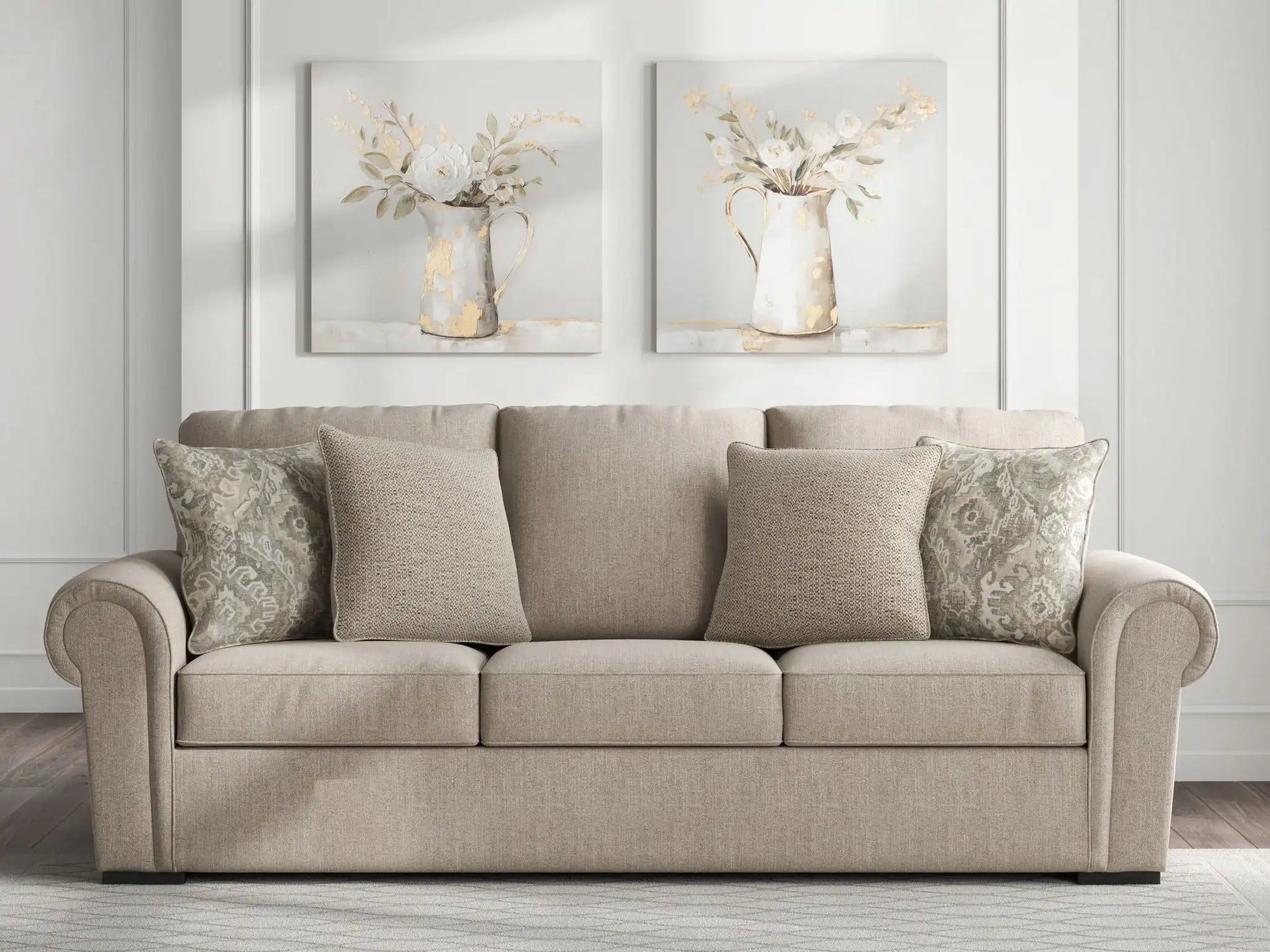 Sararose - Sofa - Heather - Best Buy Furniture