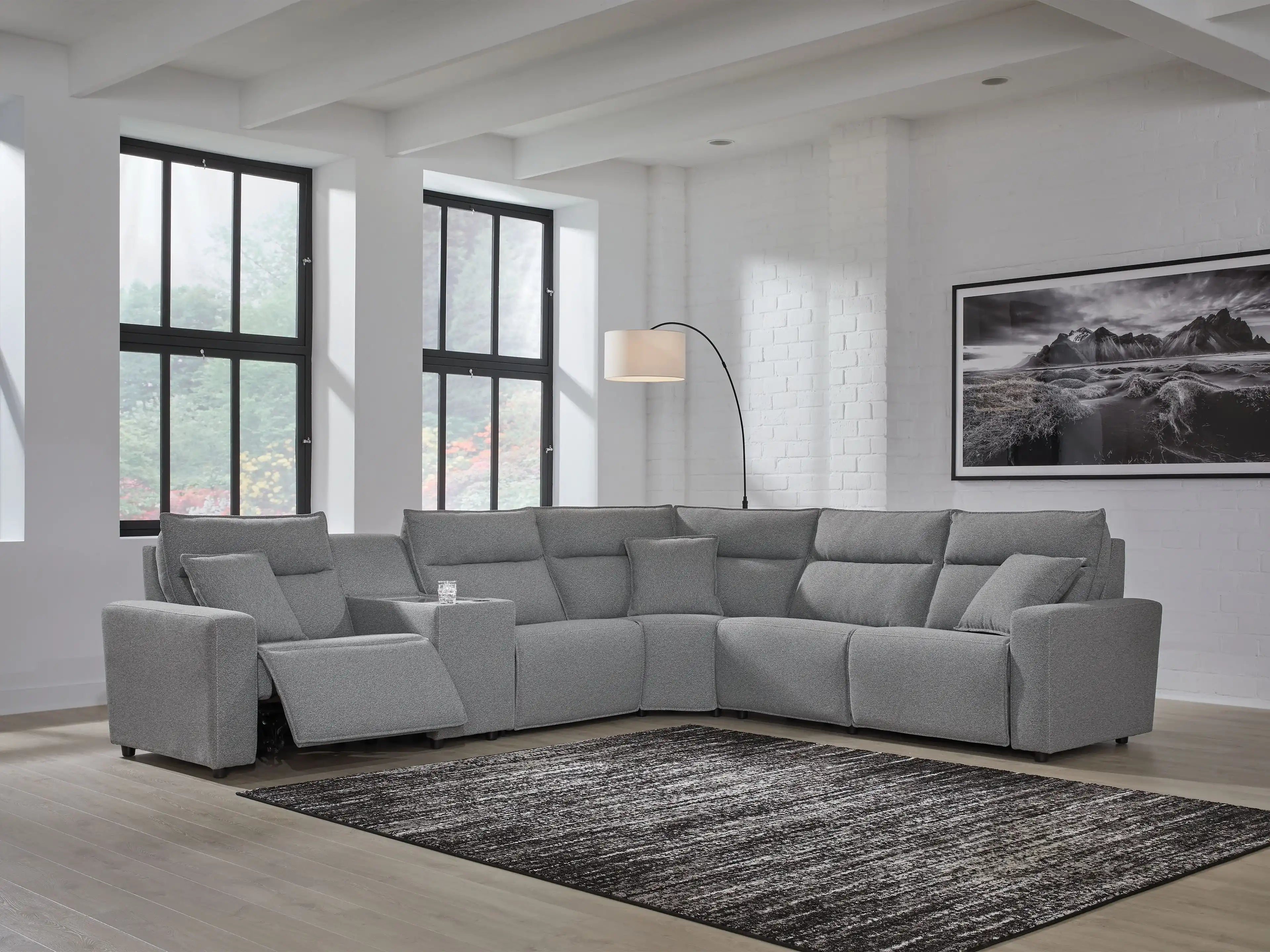ModMax II - Salt And Pepper - Reclining Sectional - Best Buy Furniture