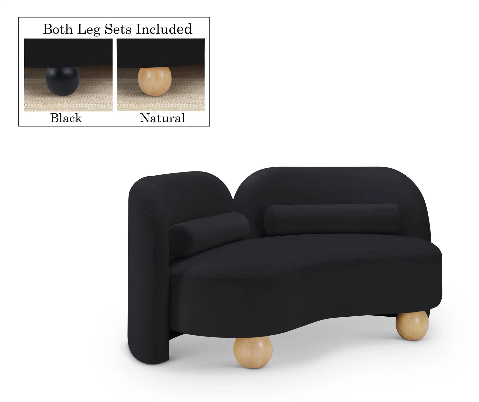 Daphne - Velvet Loveseat - Best Buy Furniture